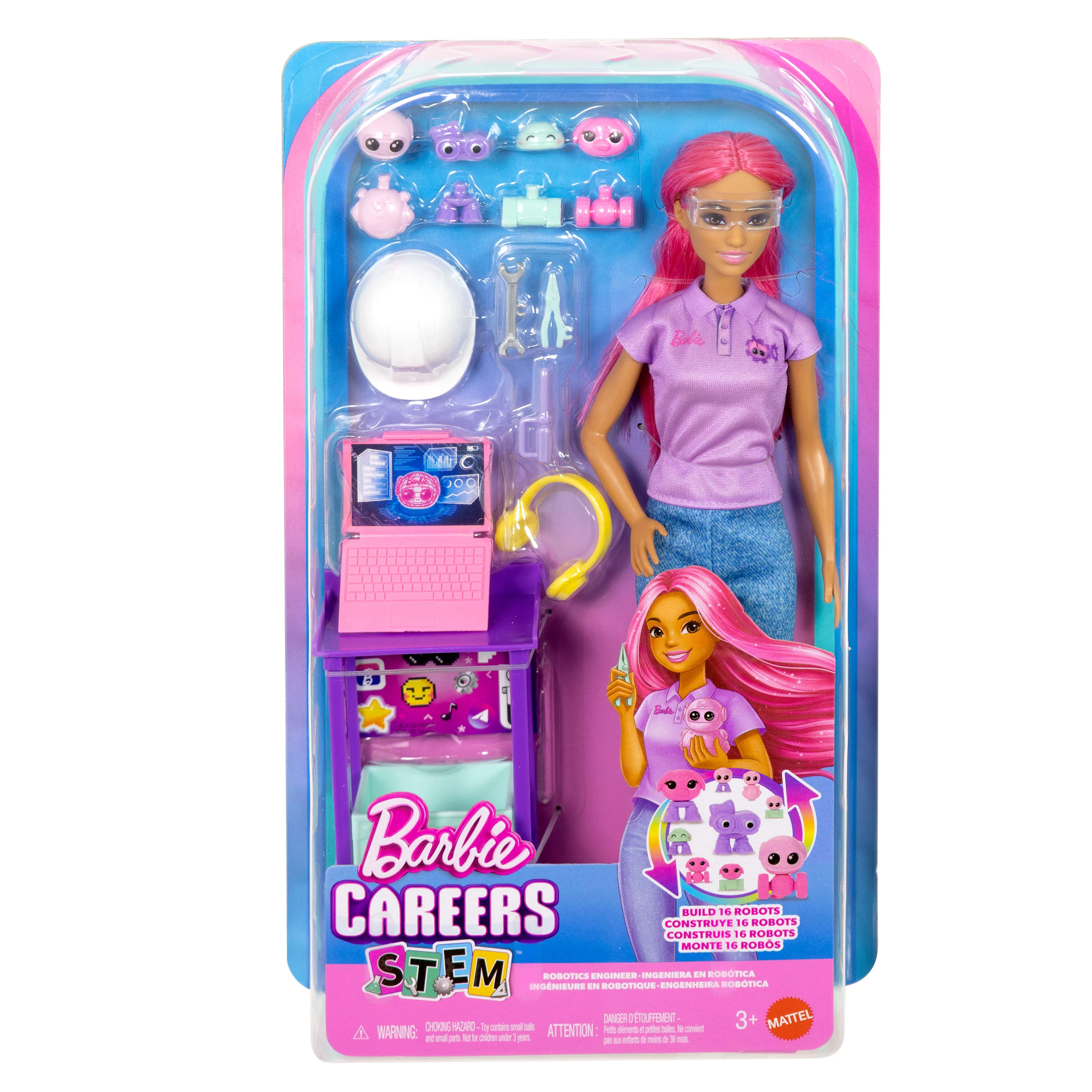 Barbie Careers Fashion Doll, Stem Robotics Engineer With Outfit & Accessories, Make Your Own Robot - Image 6