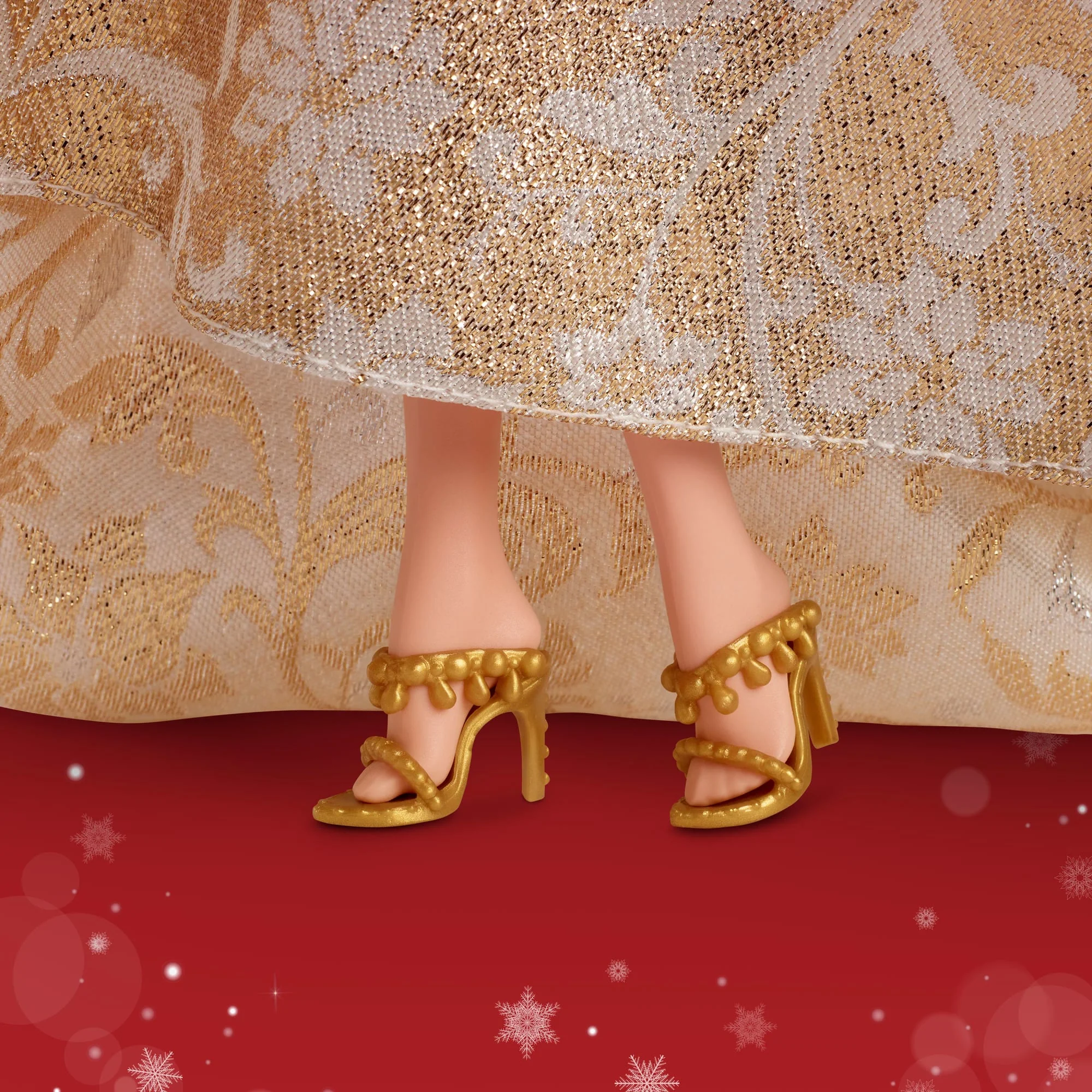 Barbie Signature 2025 Holiday Barbie Fashion Doll, Seasonal Collector, Red Hair With Silver & Gold Gown - Image 4