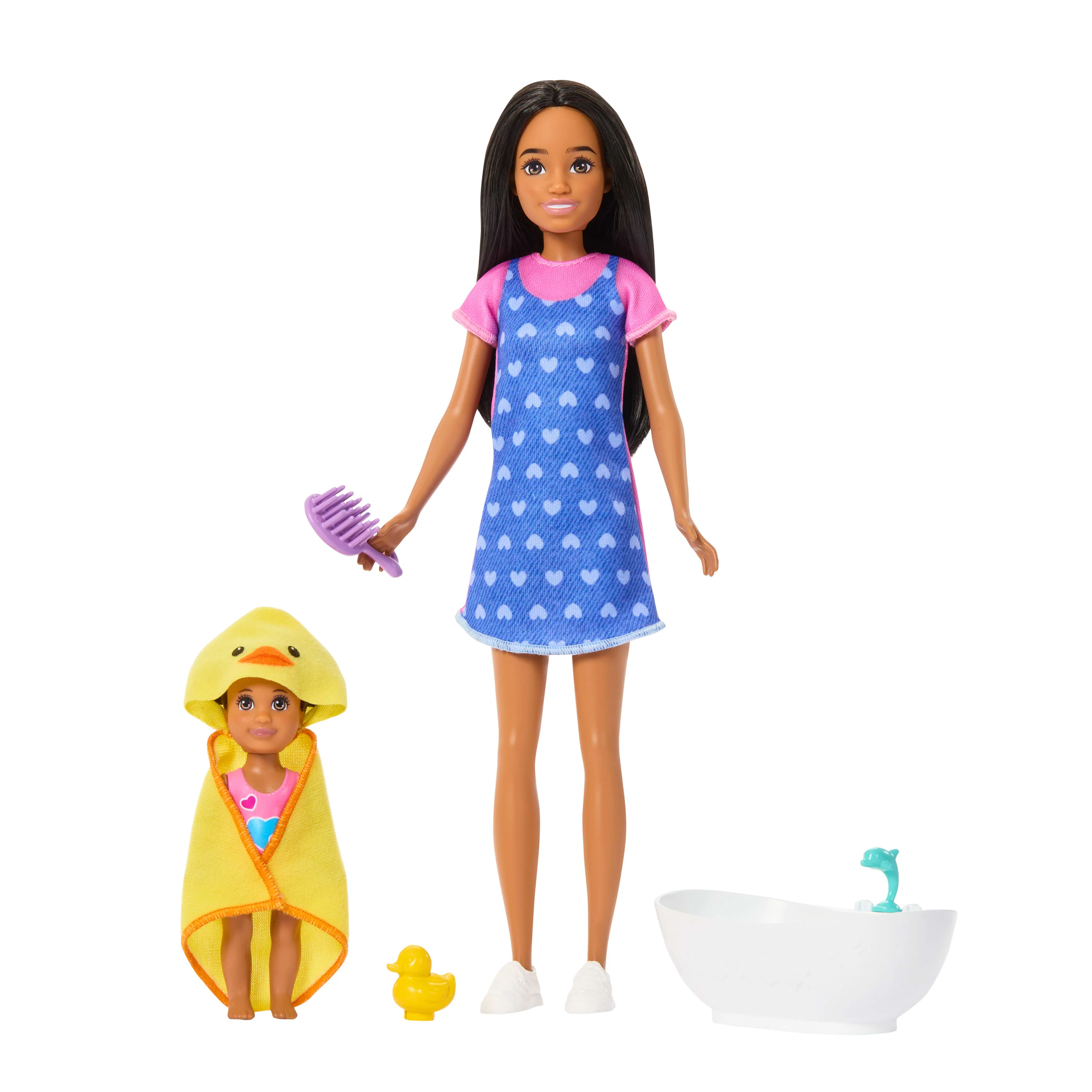 Barbie Skipper Babysitters inc. Playset With Skipper Doll, Toddler Doll, Bathtub & 6 Accessories - Image 5