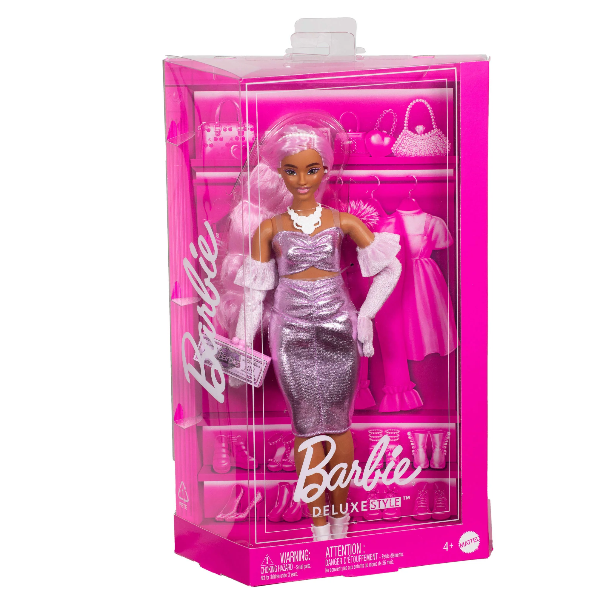 Barbie  Style de Luxe  Poupée 1, Robe Barbiecore, Cheveux Roses - Image 6