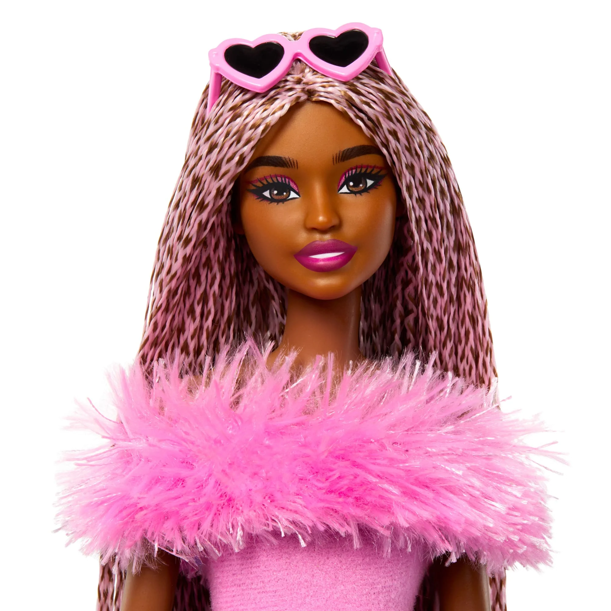 Barbie Style de Luxe Poupée4, Combinaison Rose, Cheveux Tressés - Image 3