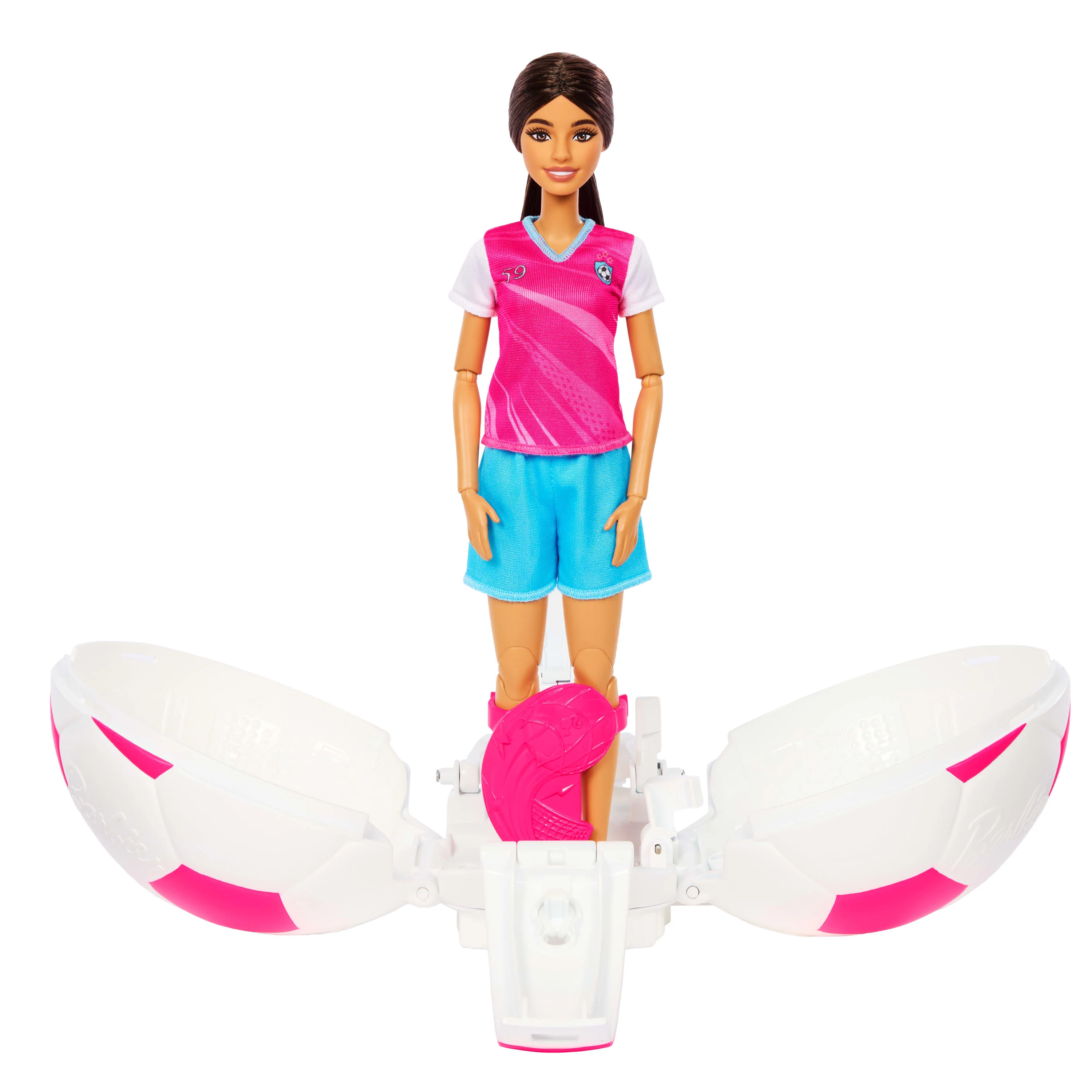 Barbie Team Barbie Roll & Reveal Poupée et Accessoires Joueuse de Soccer - Image 5