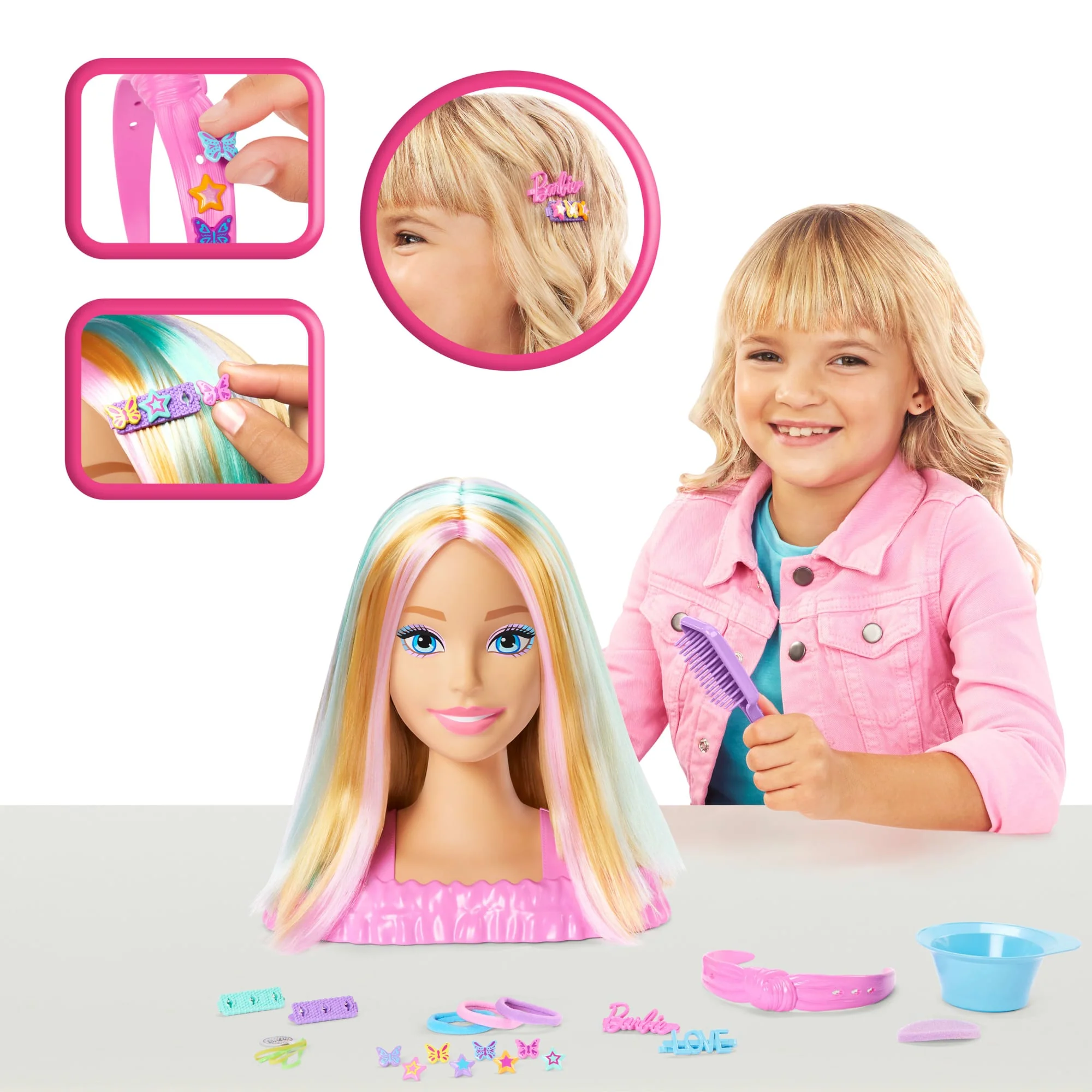 Barbie Tête à Coiffer, Cheveux Blonds, 20+ Accessoires - Image 2