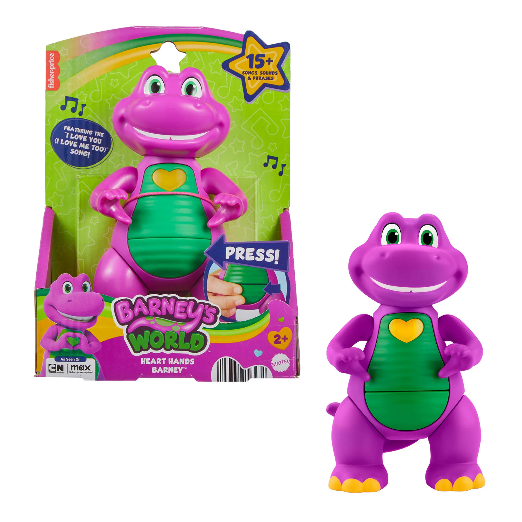 Barney Figura de Juguete Manos de Corazón Luces y Sonidos - Image 6