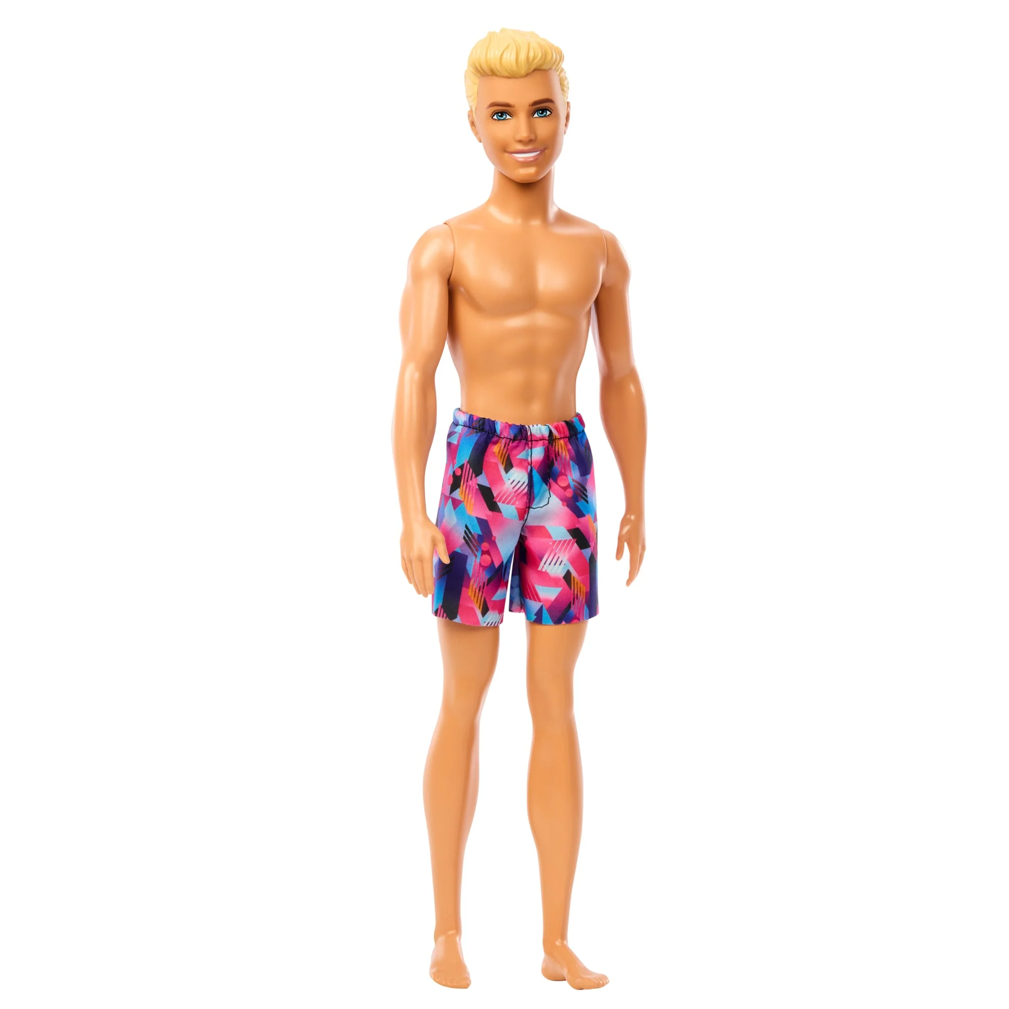 Beach Ken Doll With Blond Hair Wearing Purple Swimsuit - Image 4