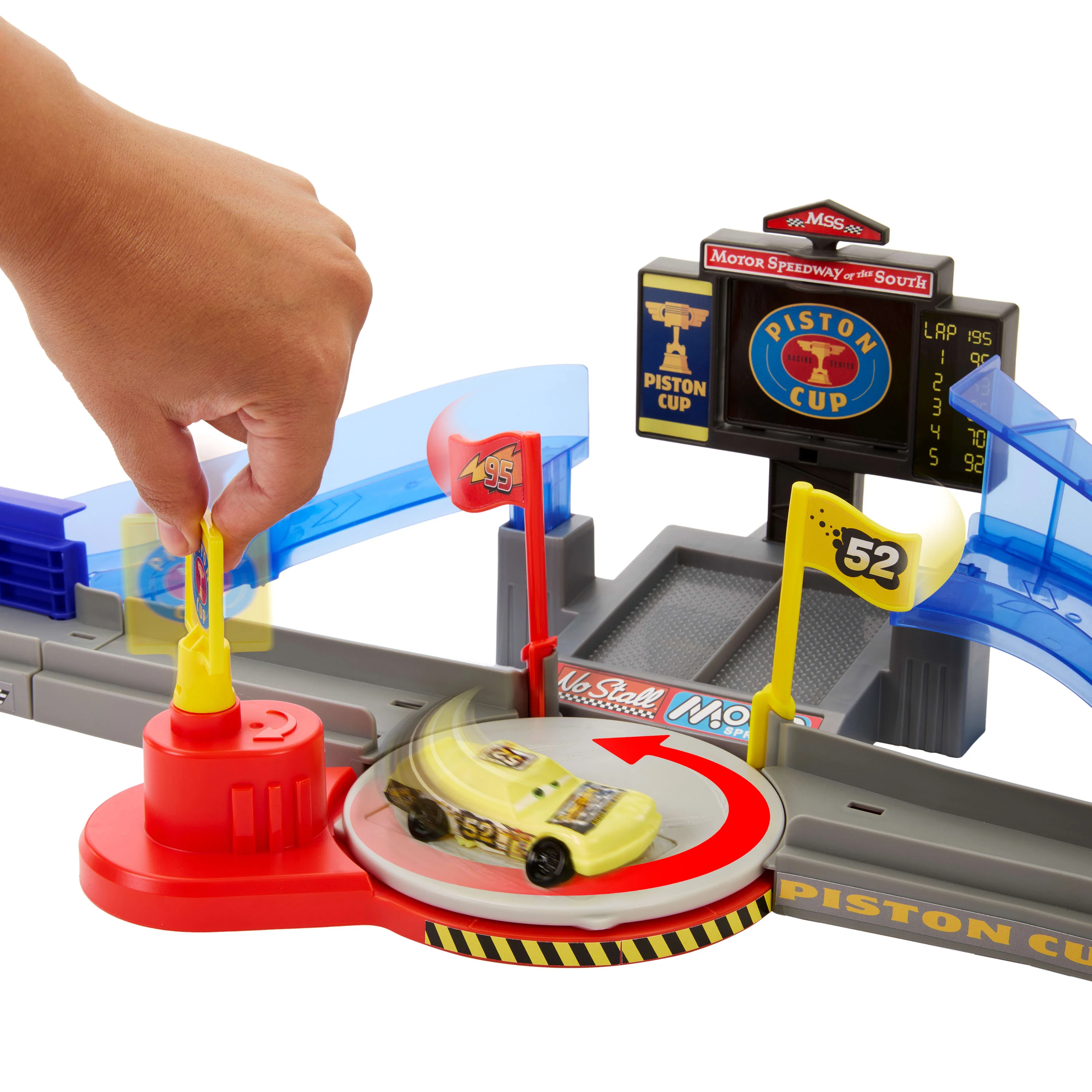 Carros da Disney e Pixar Cars Playsets Conjunto de Brinquedo pista de acrobacias da copa pistão - Image 3
