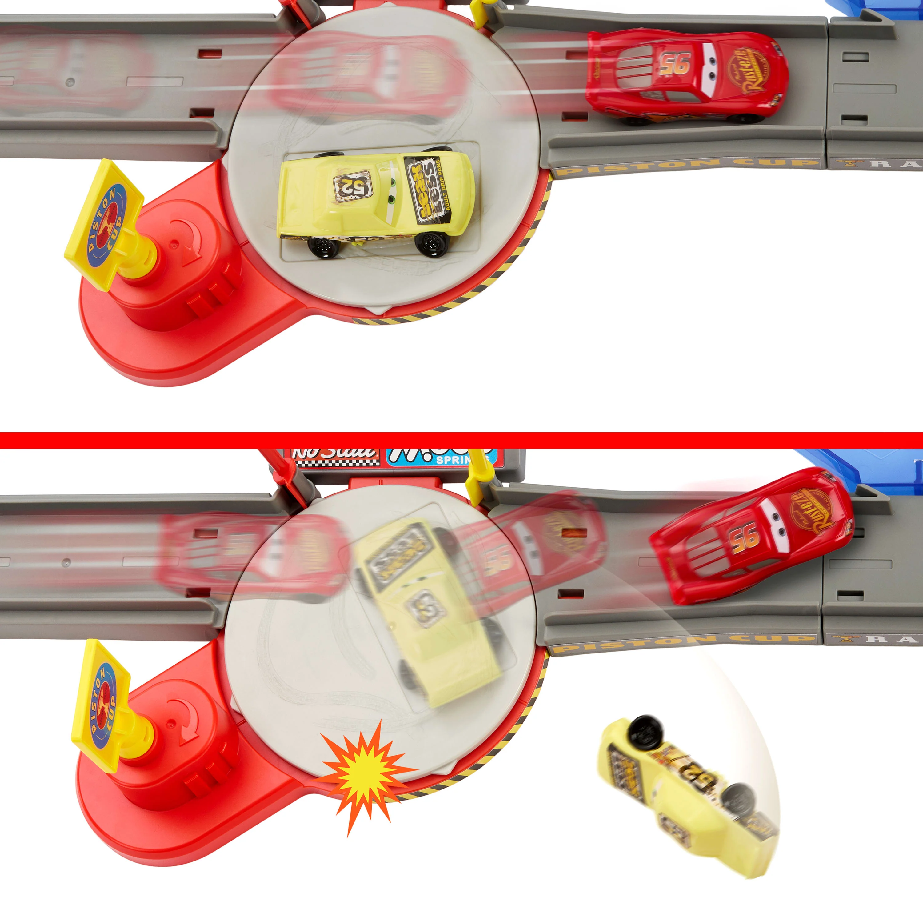 Carros da Disney e Pixar Cars Playsets Conjunto de Brinquedo pista de acrobacias da copa pistão - Image 4