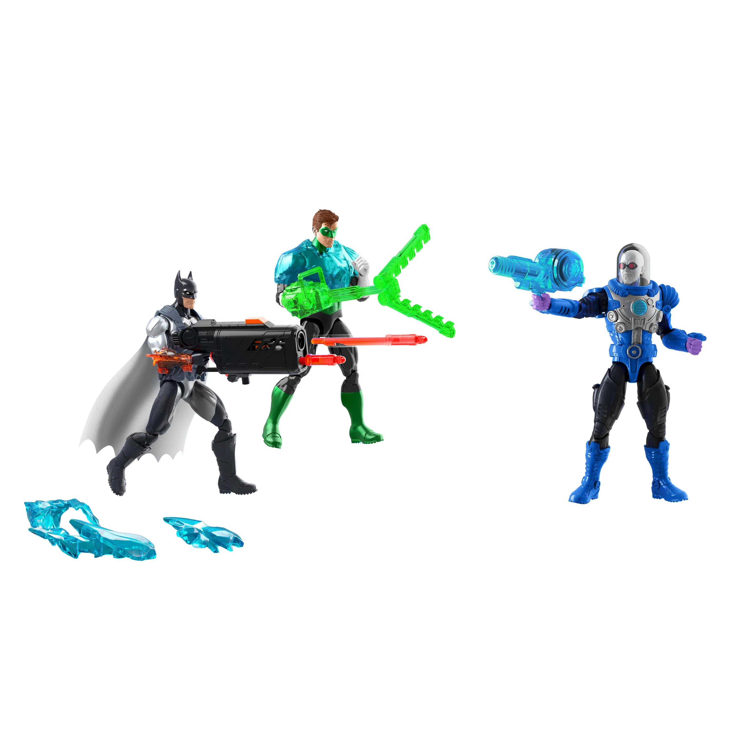 DC Premier Batman & Green Lantern Hal Jordan Versus Mr Freeze 3 Action Figure Pack, Color Change - Image 4