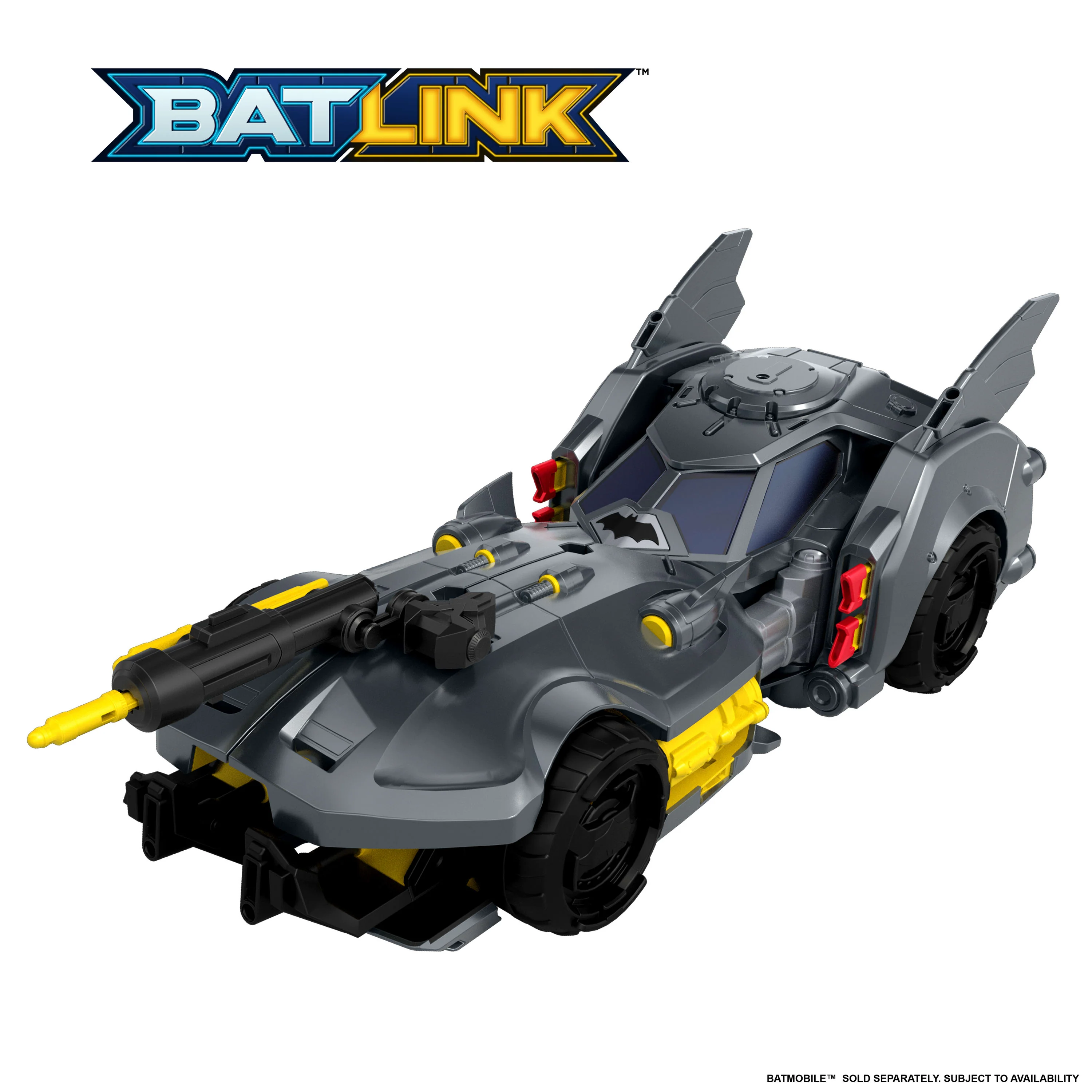 DC Premier Batmobile Vehicle, Batman Signature Crime Fighting Car With Bat-Drone Cannon - Image 5