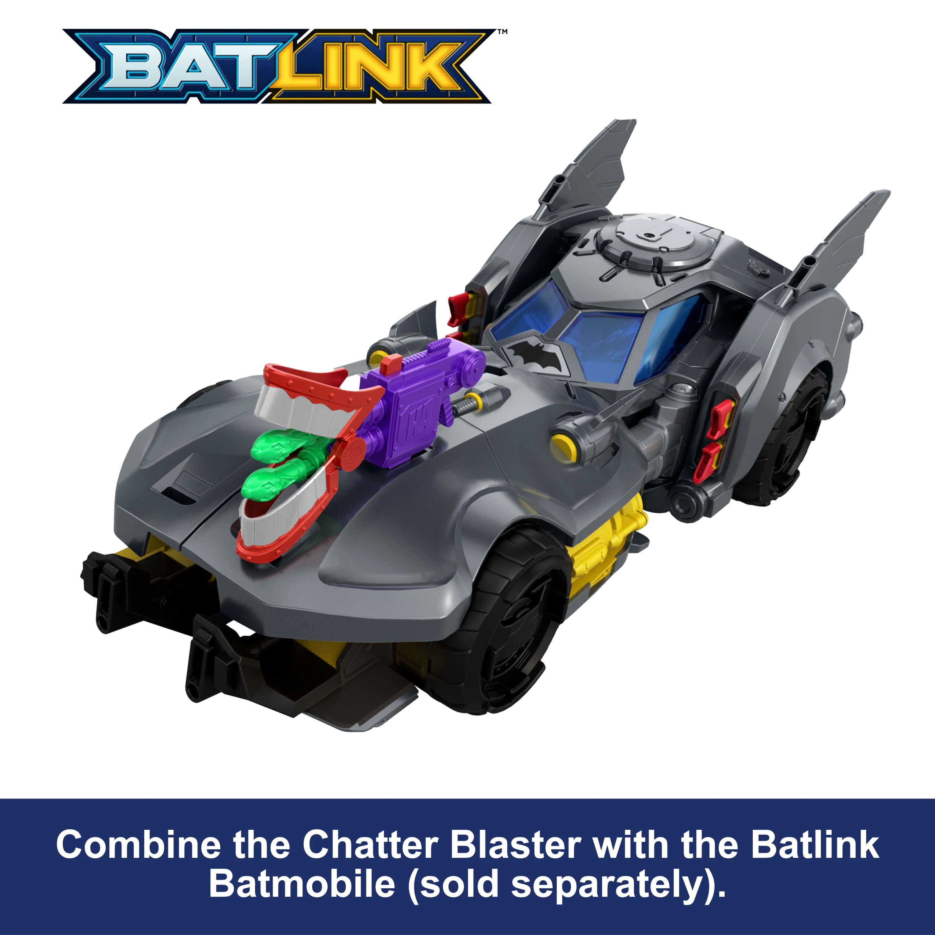 DC Premier Batmobile Vehicle, Batman Signature Crime Fighting Car With Bat-Drone Cannon - Image 3