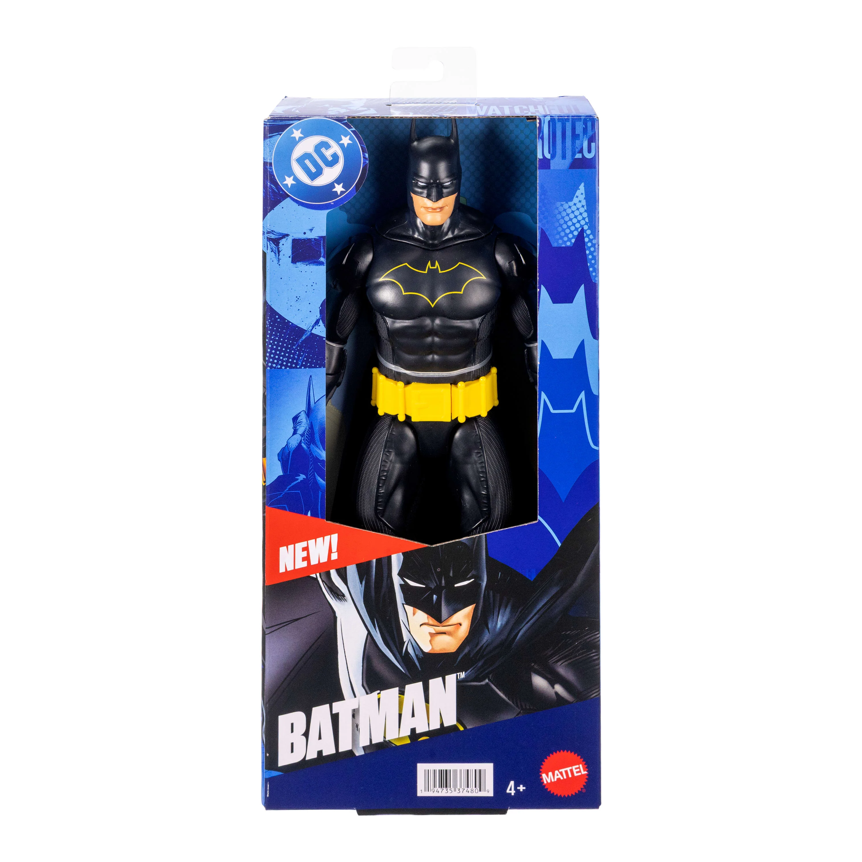 DC 12-inch Batman Action Figure, Black Batsuit, 7 Points Of Articulation - Image 6