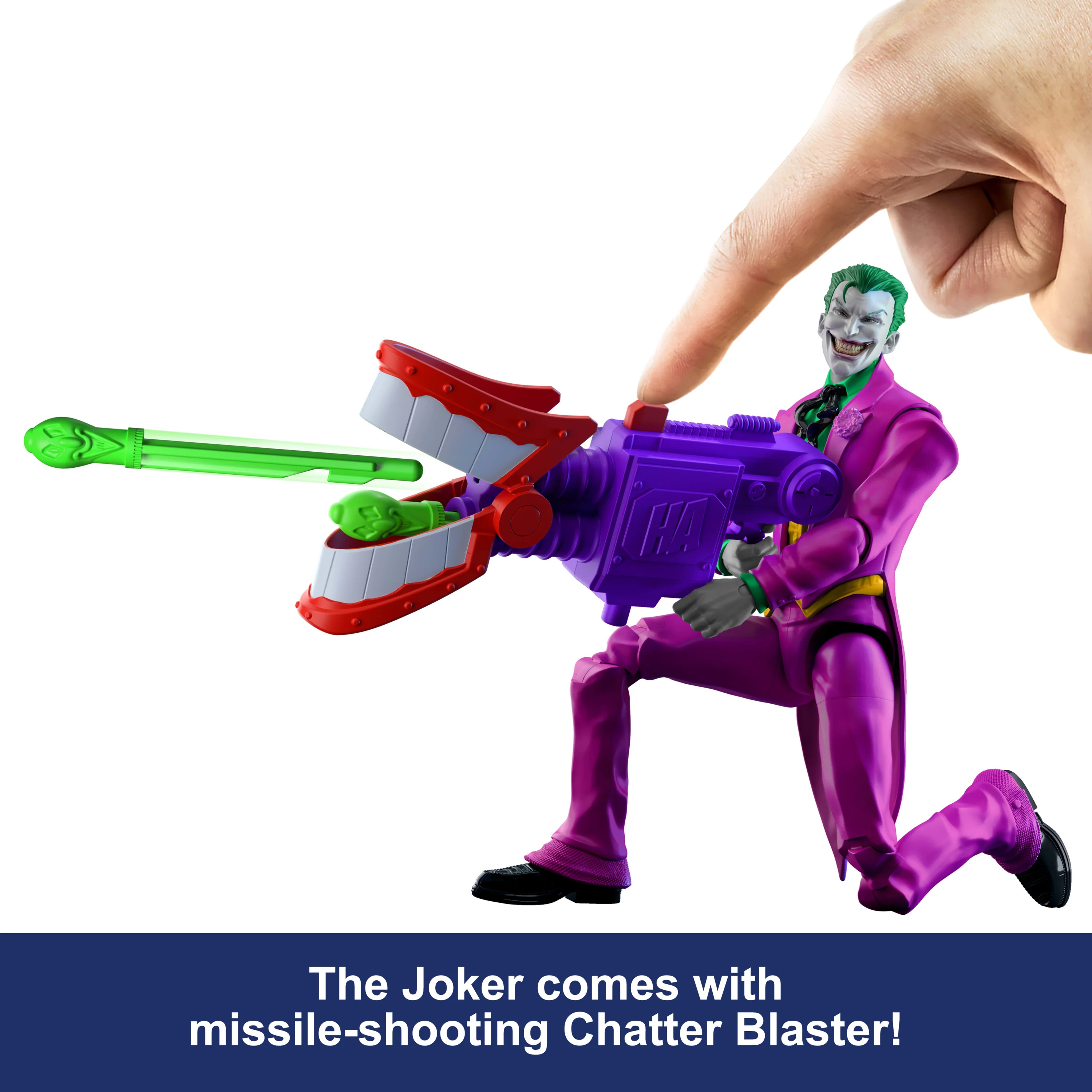 DC Premier 6.5 inch The Joker Action Figure Series 1, 22 Articulations, Chatter Teeth Weapon - Image 3