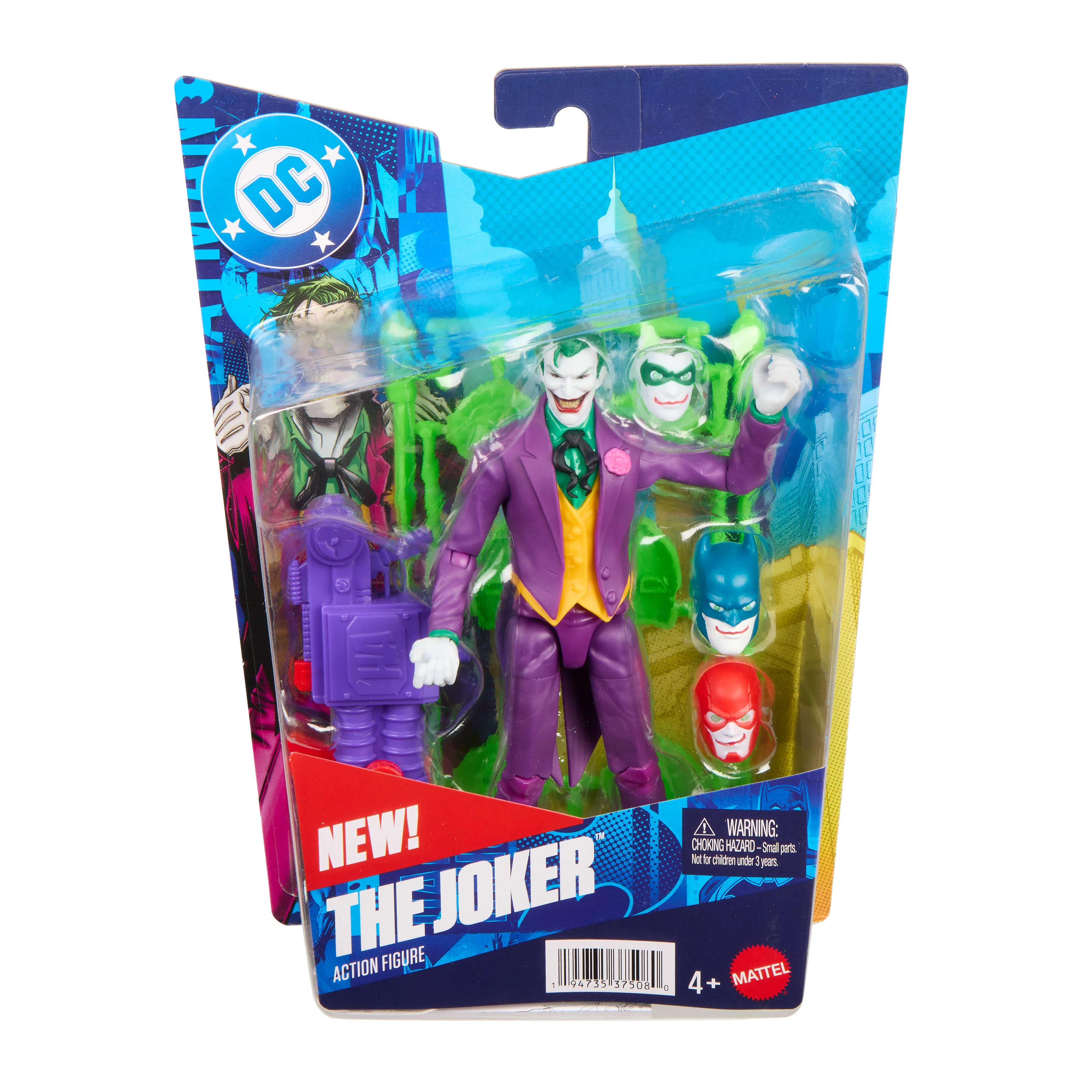 DC Premier 6.5 inch The Joker Action Figure Series 1, 22 Articulations, Chatter Teeth Weapon - Image 6