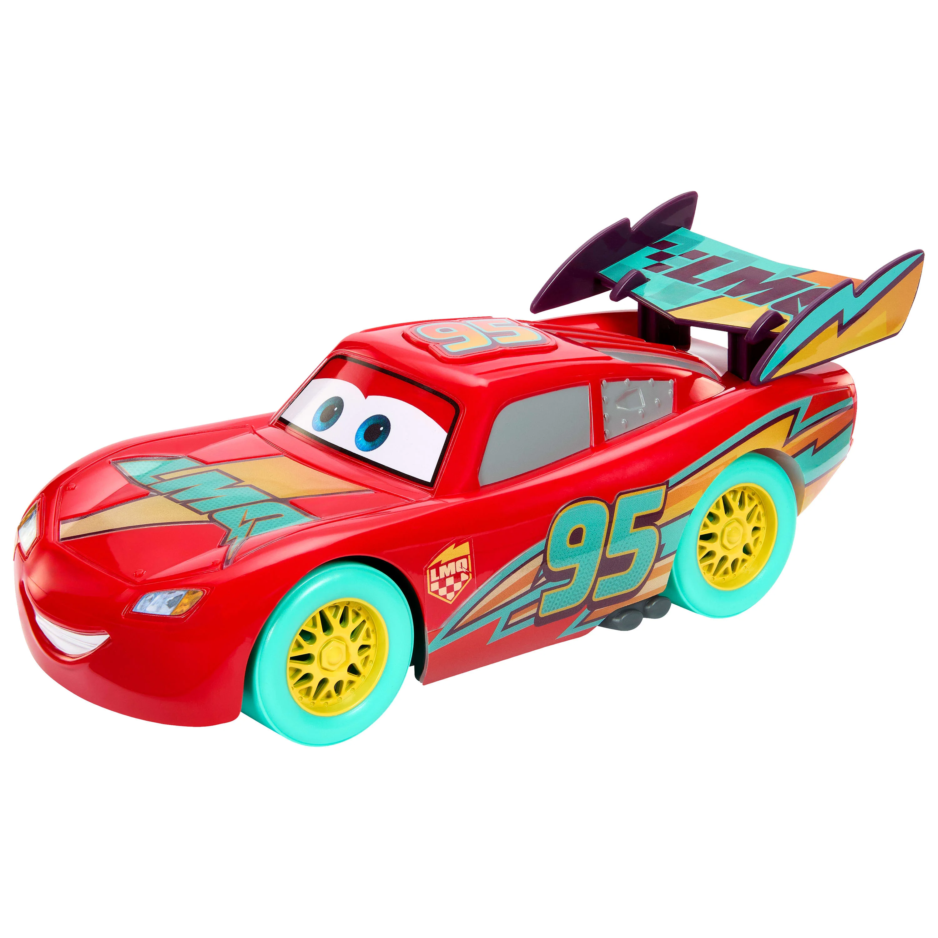 Disney And Pixar Cars Race To Celebrate Lights & Sounds Lightning Mcqueen, Large-Scale Toy Vehicle - Image 4