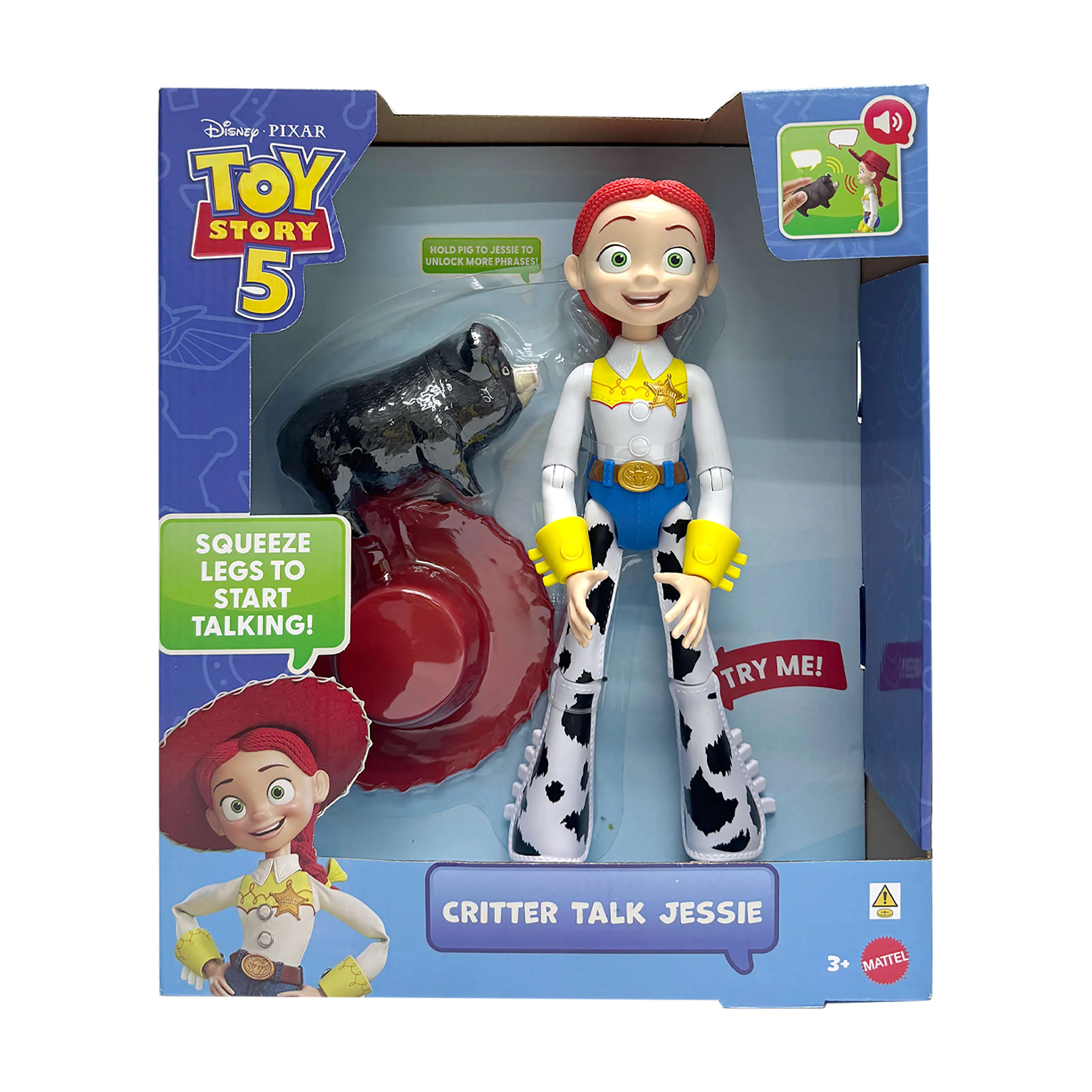 Disney And Pixar Toy Story 5 Critter Talk Jessie, 12 Inch Action Figure Toy & Jd Pig, 35 Sounds - Image 6