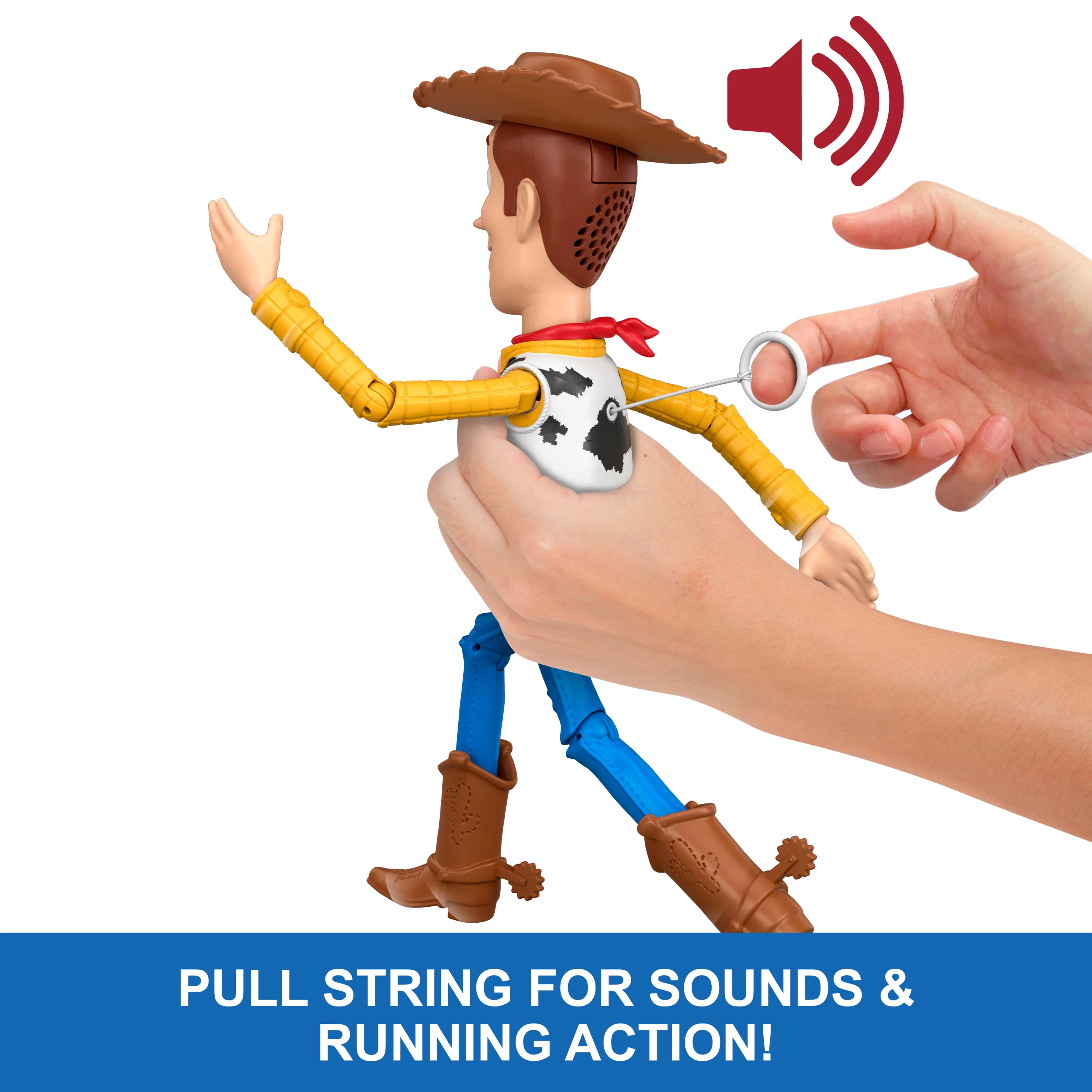 Disney And Pixar Toy Story 5 Running Woody 12 Inch Action Figure, 50 Plus Sounds - Image 3