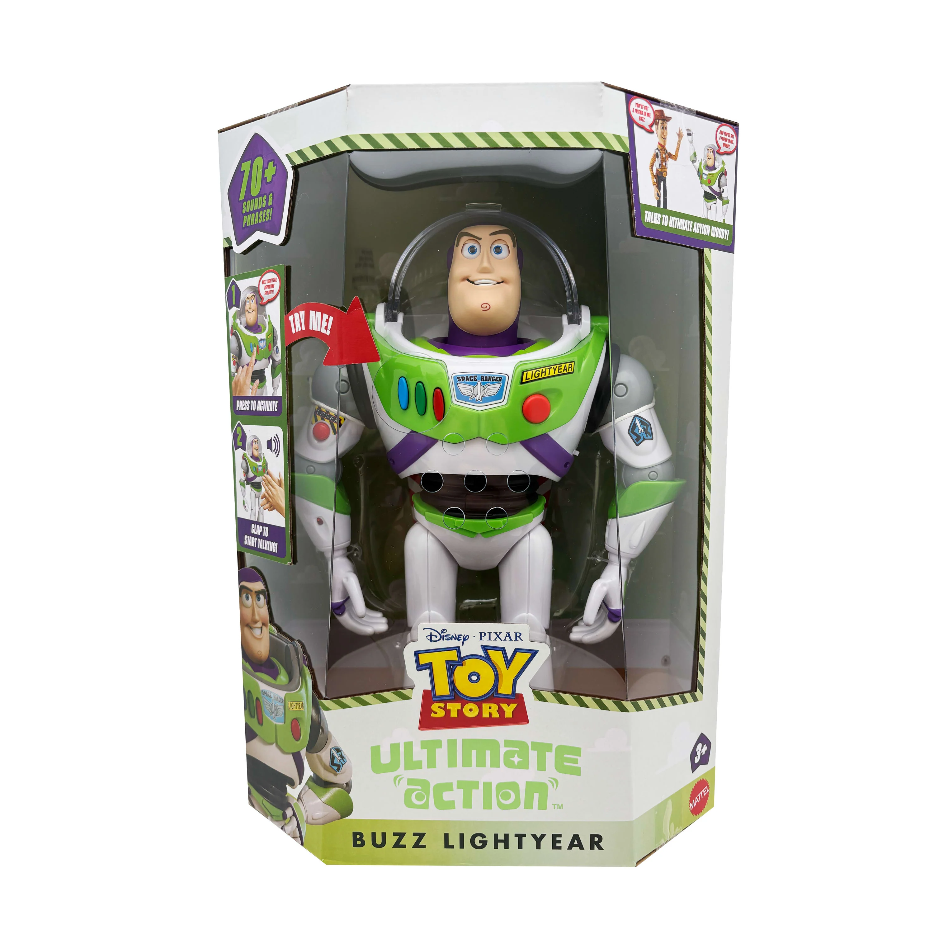 Disney And Pixar Toy Story 5 Ultimate Action Buzz Lightyear Figure With Animated Mode 12 Inch - Image 6