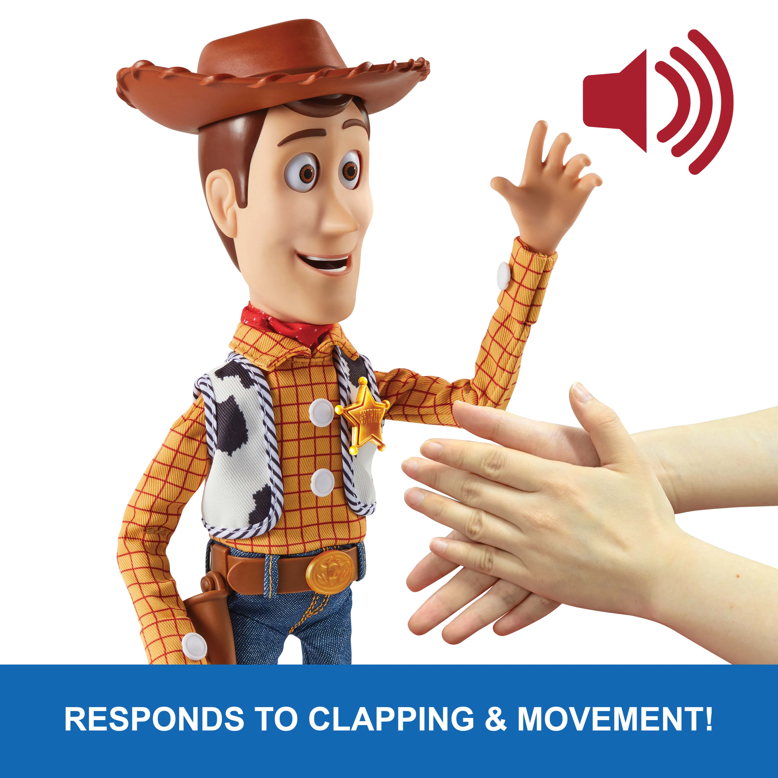 Disney And Pixar Toy Story 5 Ultimate Action Woody Figure, Simple & Animated Mode, 16 Inch Posable - Image 4