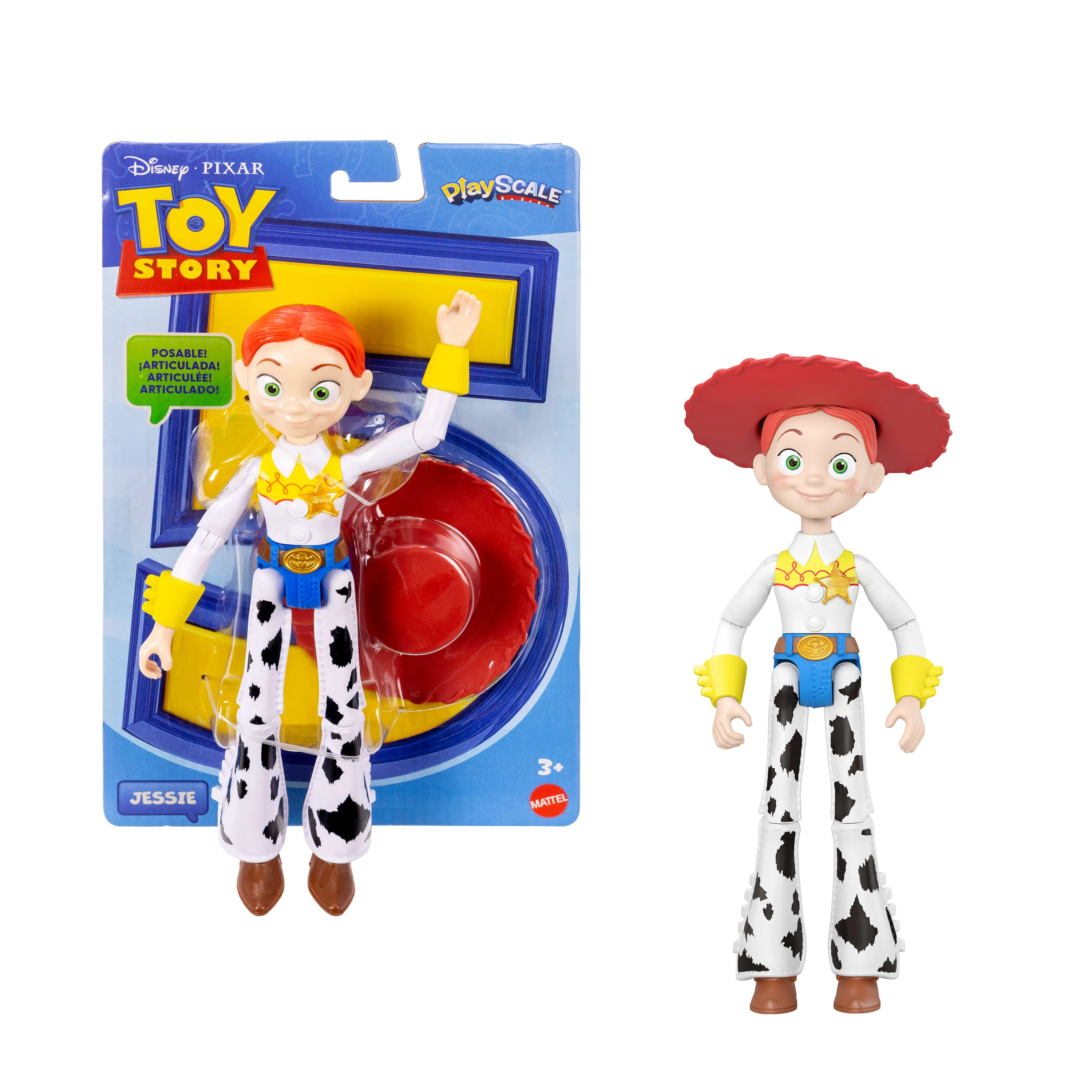 Disney And Pixar Toy Story Jessie Action Figure 8.8 Inch Tall Cowgirl, 12 Posable Joints, Playscale