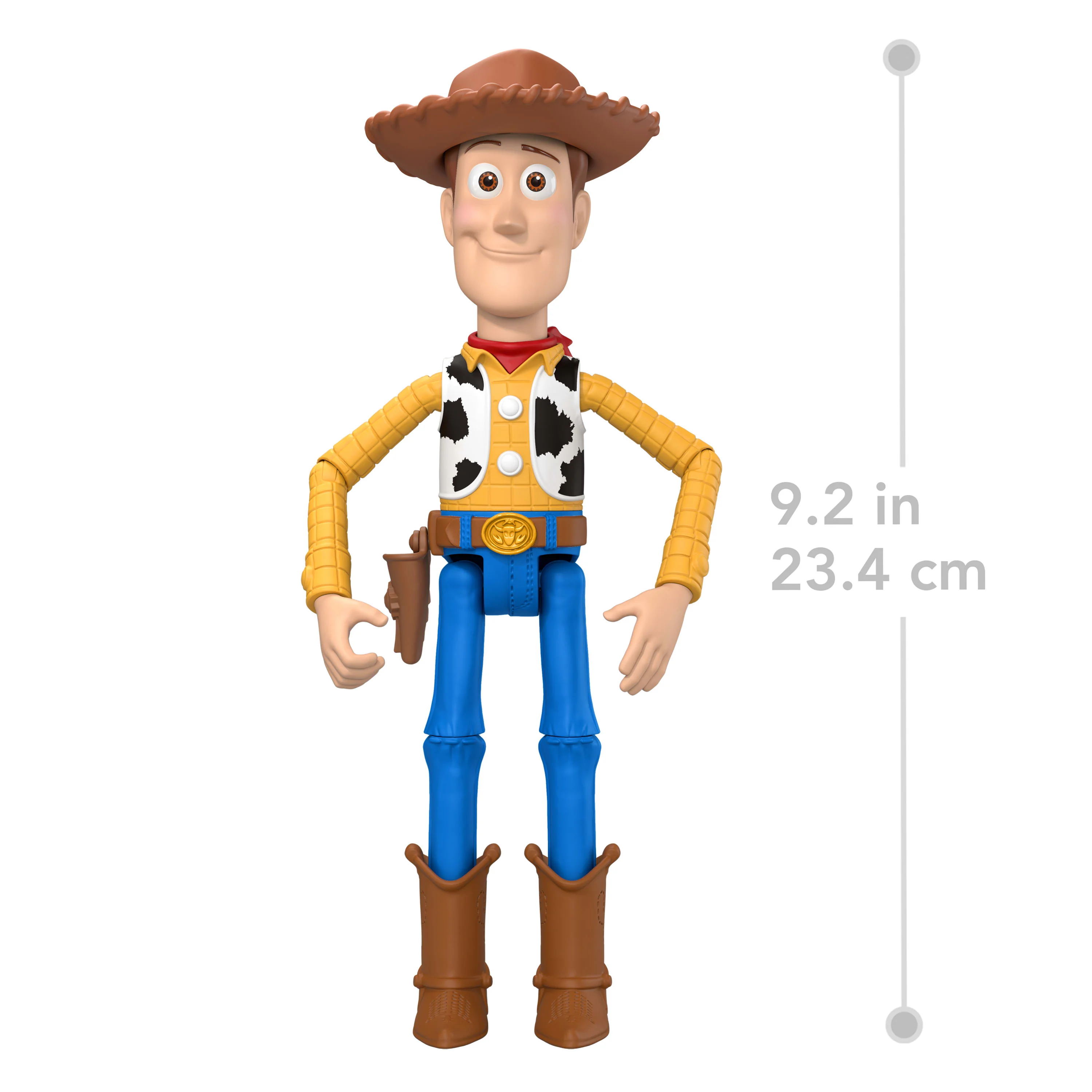 Disney And Pixar Toy Story Woody Action Figure 9.2 Inch Tall Sheriff, 14 Posable Joints, Playscale - Image 5
