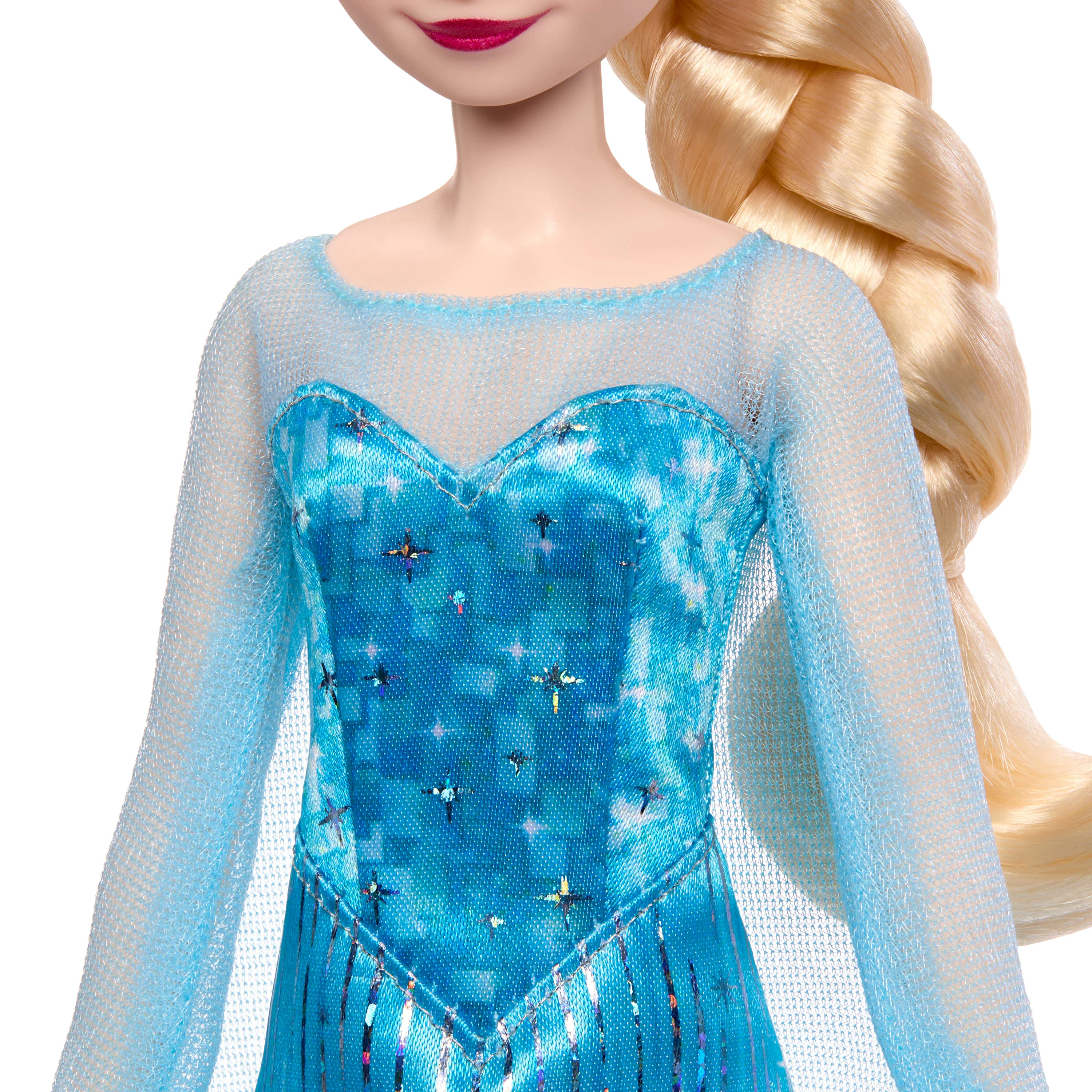 Disney Frozen Elsa Fashion Doll in Sparkling Removable Dress With Cape & Shoes, Inspired By Movie - Image 4