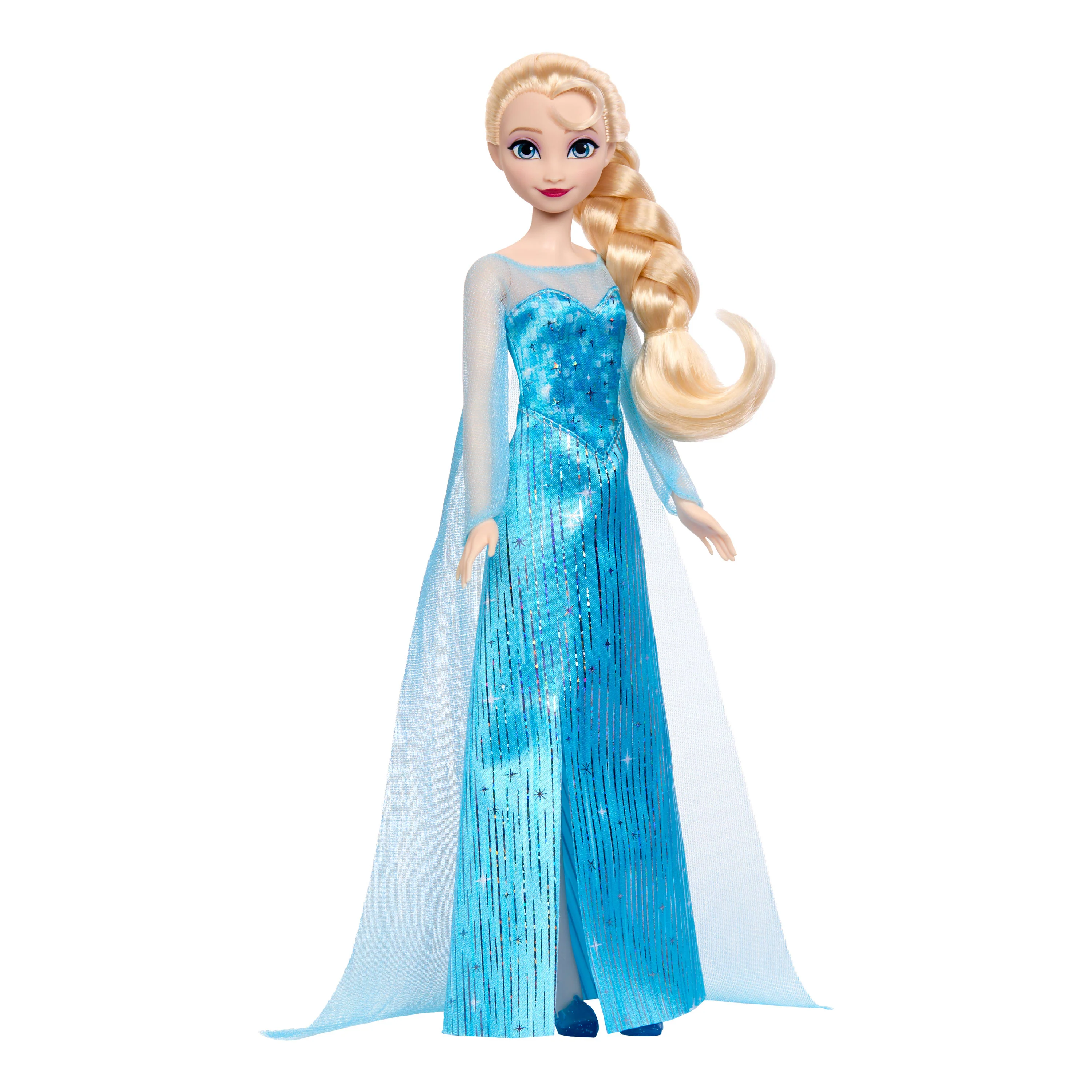Disney Frozen Elsa Fashion Doll in Sparkling Removable Dress With Cape & Shoes, Inspired By Movie - Image 5
