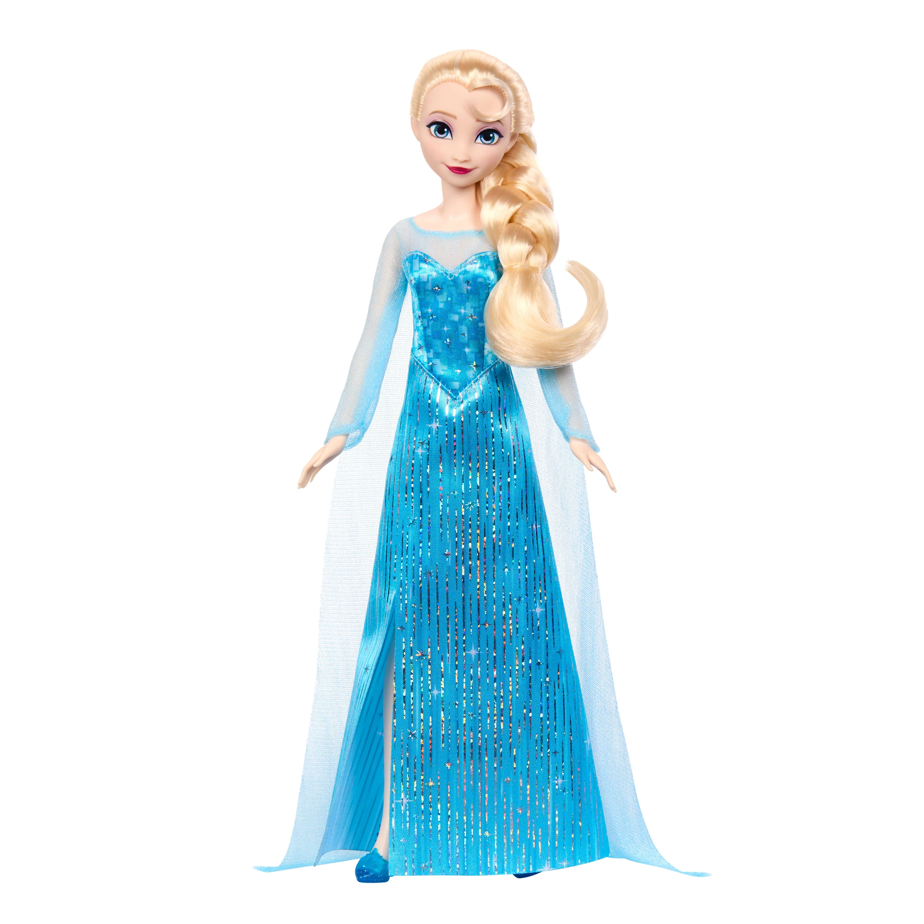 Disney Frozen Elsa Fashion Doll in Sparkling Removable Dress With Cape & Shoes, Inspired By Movie - Image 6