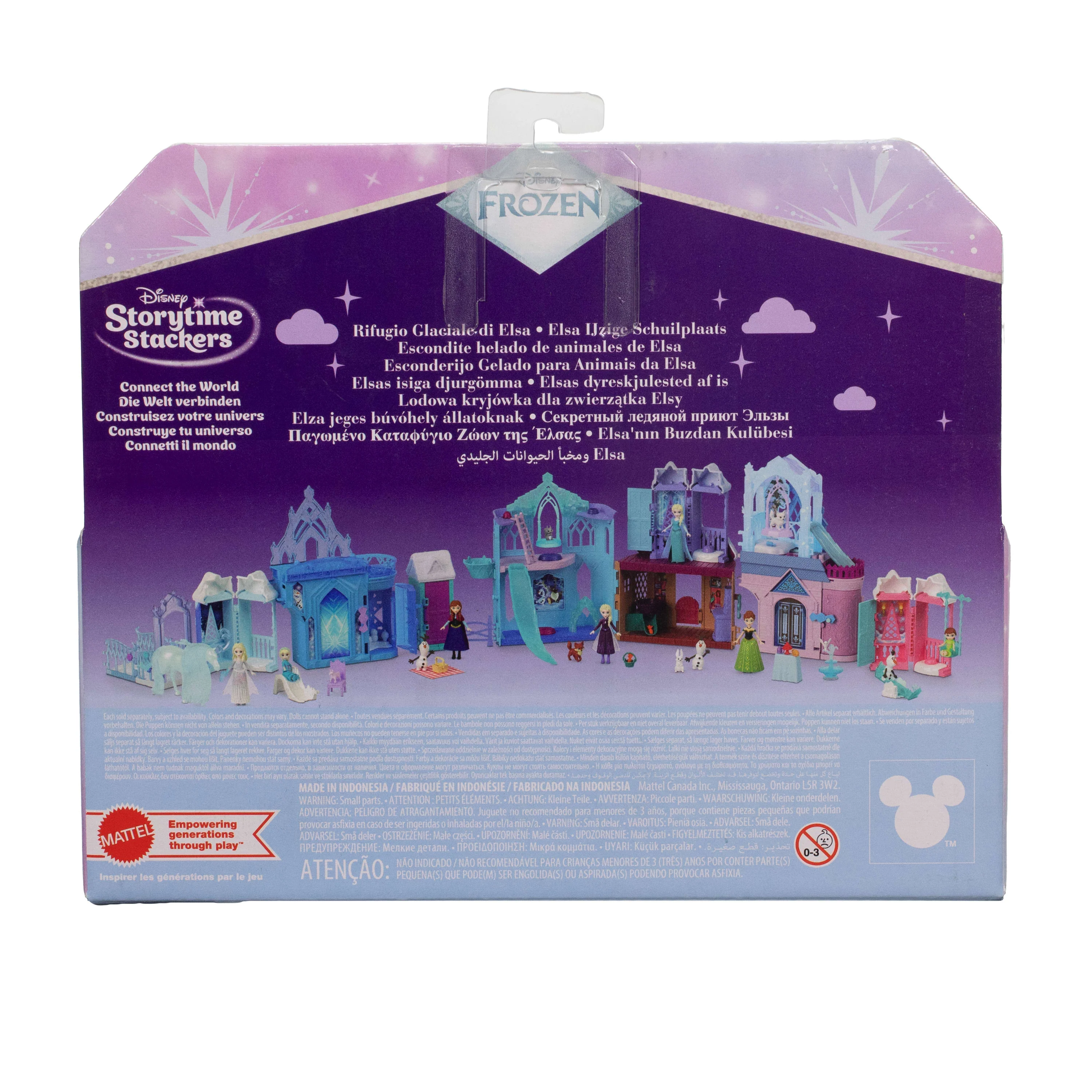 Disney Frozen Storytime Stackers Elsa Small Doll & Icy Animal Hideaway Playset W/ Fox & Bird Figures - Image 6