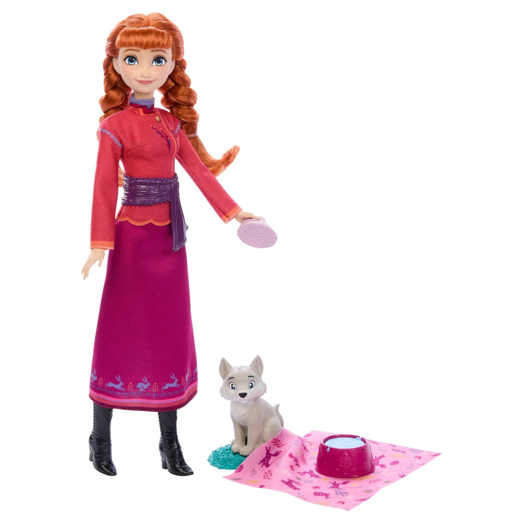 Disney Frozen Set de Juego Anna con Zorro Bebé