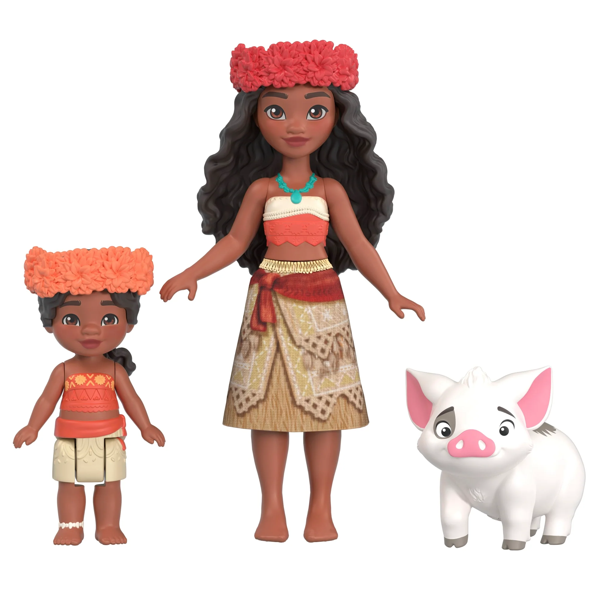 Disney Moana 2 Toys, Moana & Simea Village Home Playset, 2 Small Dolls, Friend Figure & 15 Accessories - Image 6