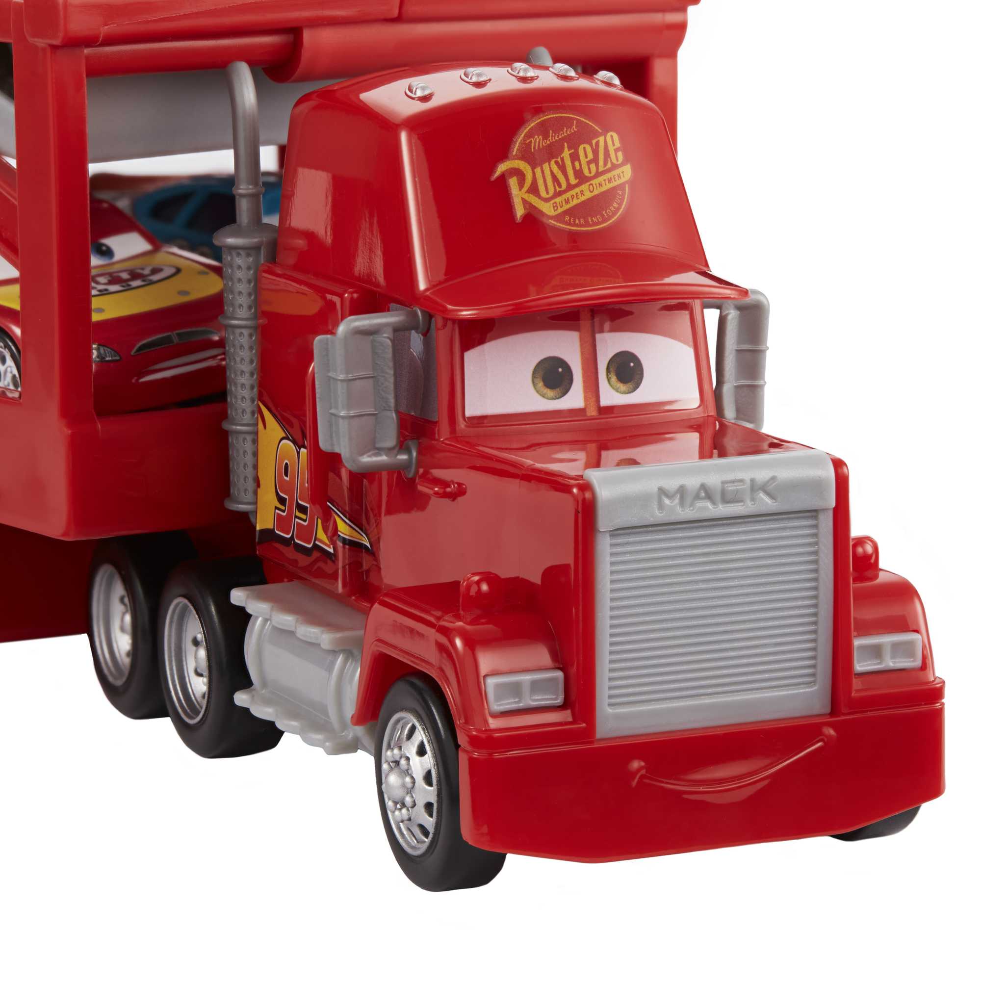 Disney And Pixar Cars Mack Hauler, 13-Inch Toy Transporter Truck With Ramp & Carry Storage For 12 Vehicles, Gift For Kids Ages 4 Years Old & Up - Image 3