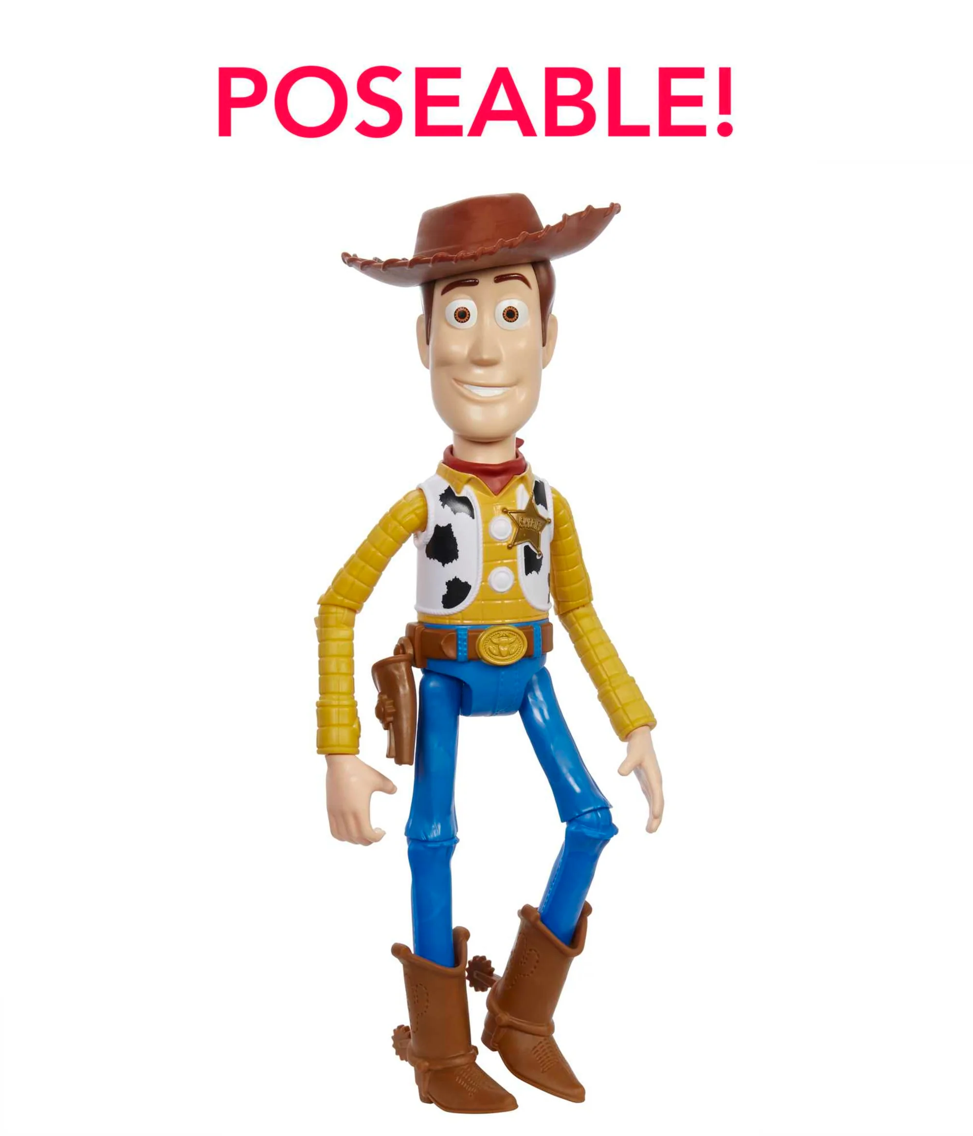 Disney And Pixar Toy Story Large Woody Action Figure, Collectible Toy in 12-Inch Scale - Image 4