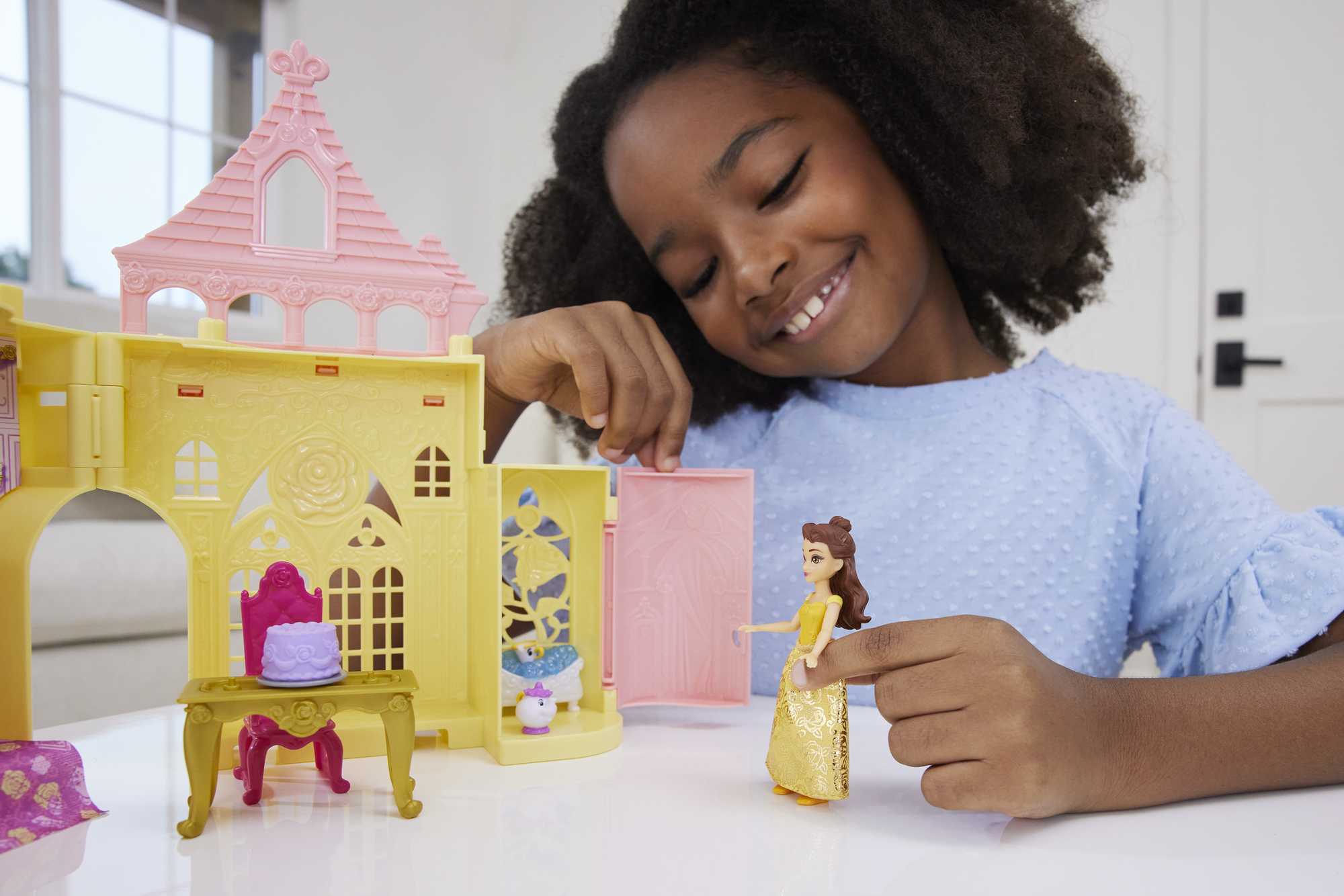 Disney Princesa Conjunto de Brinquedo Castelo Bela Empilhável - Image 2