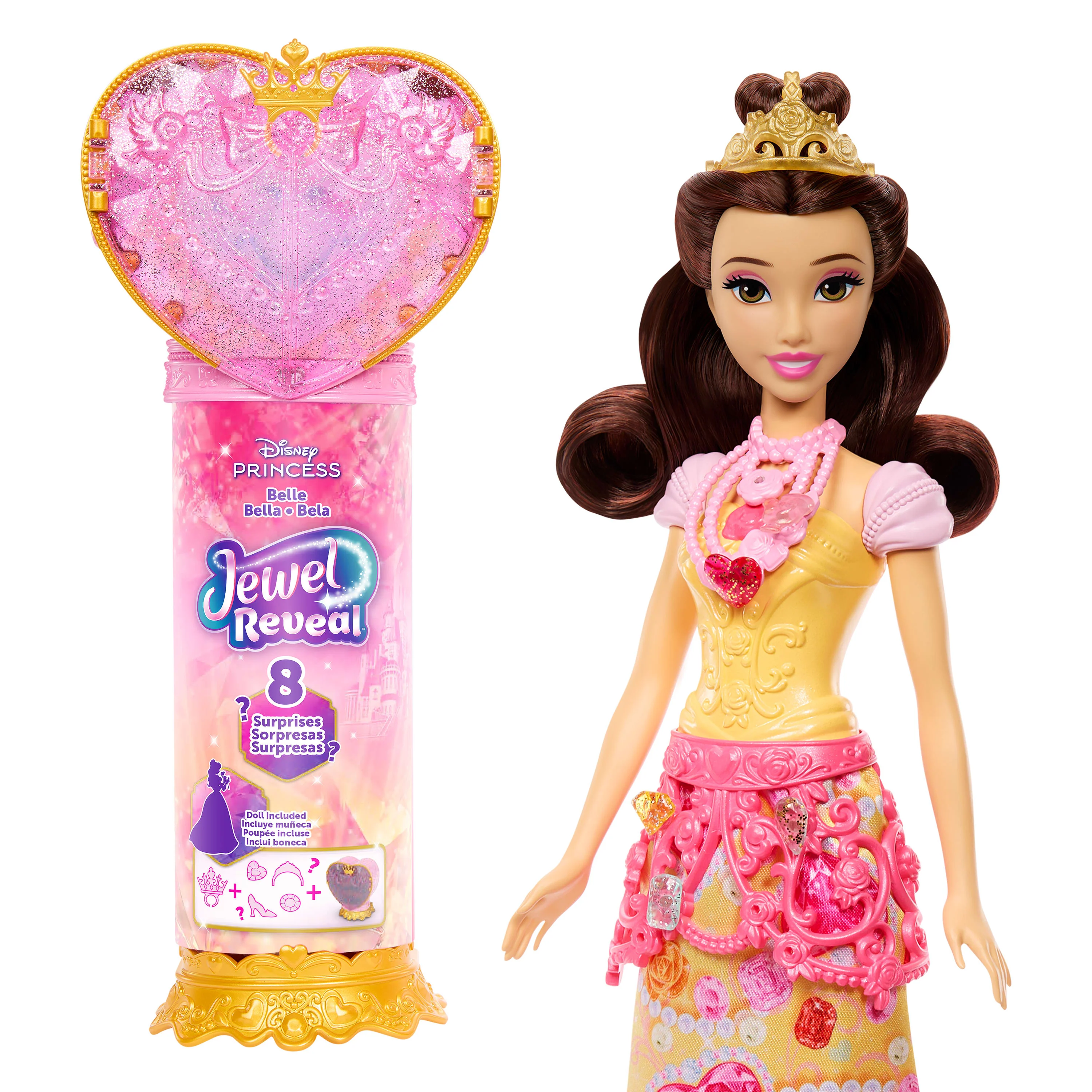 Disney Princesa Fashion Dolls Boneca Reveal Bela