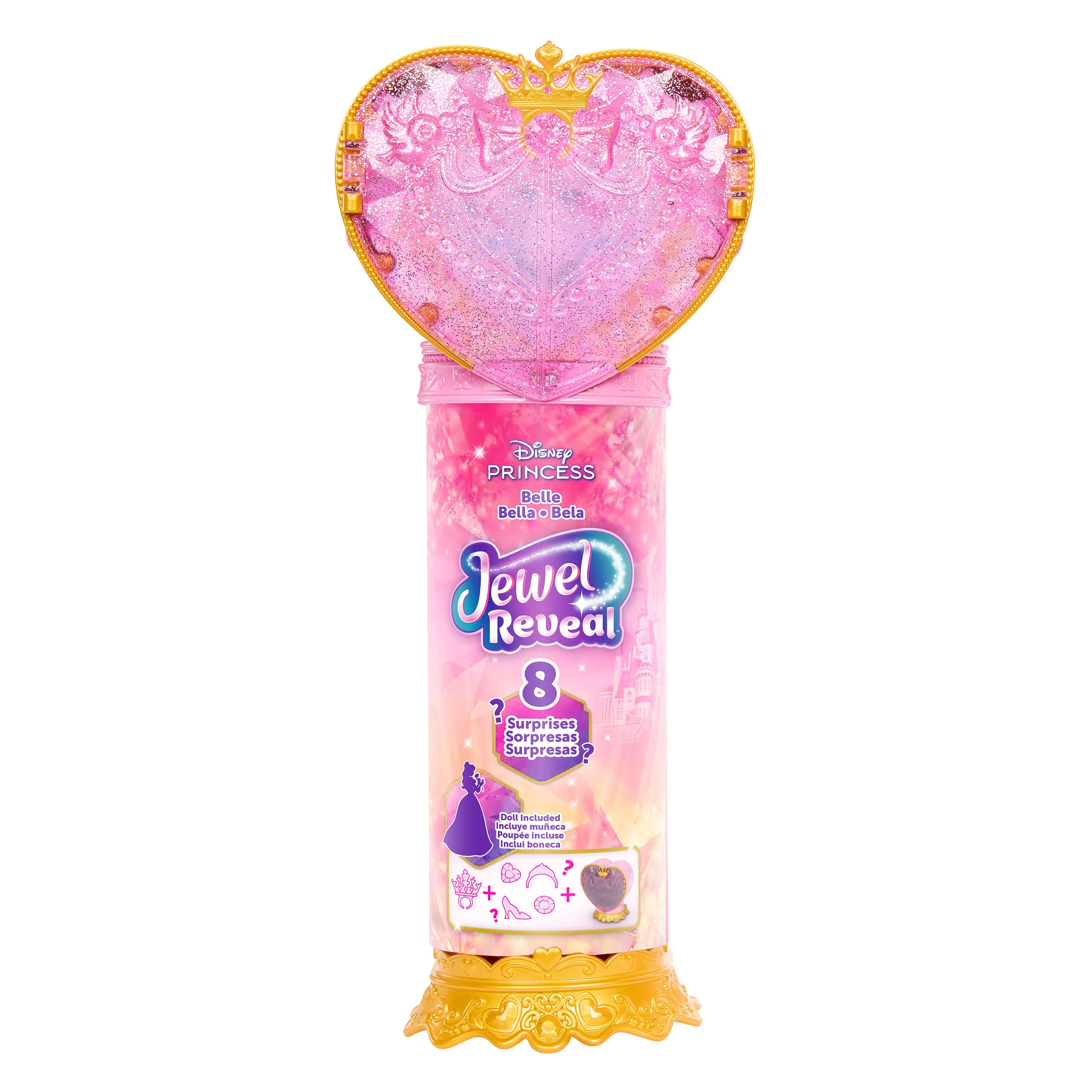 Disney Princesa Fashion Dolls Boneca Reveal Bela - Image 6