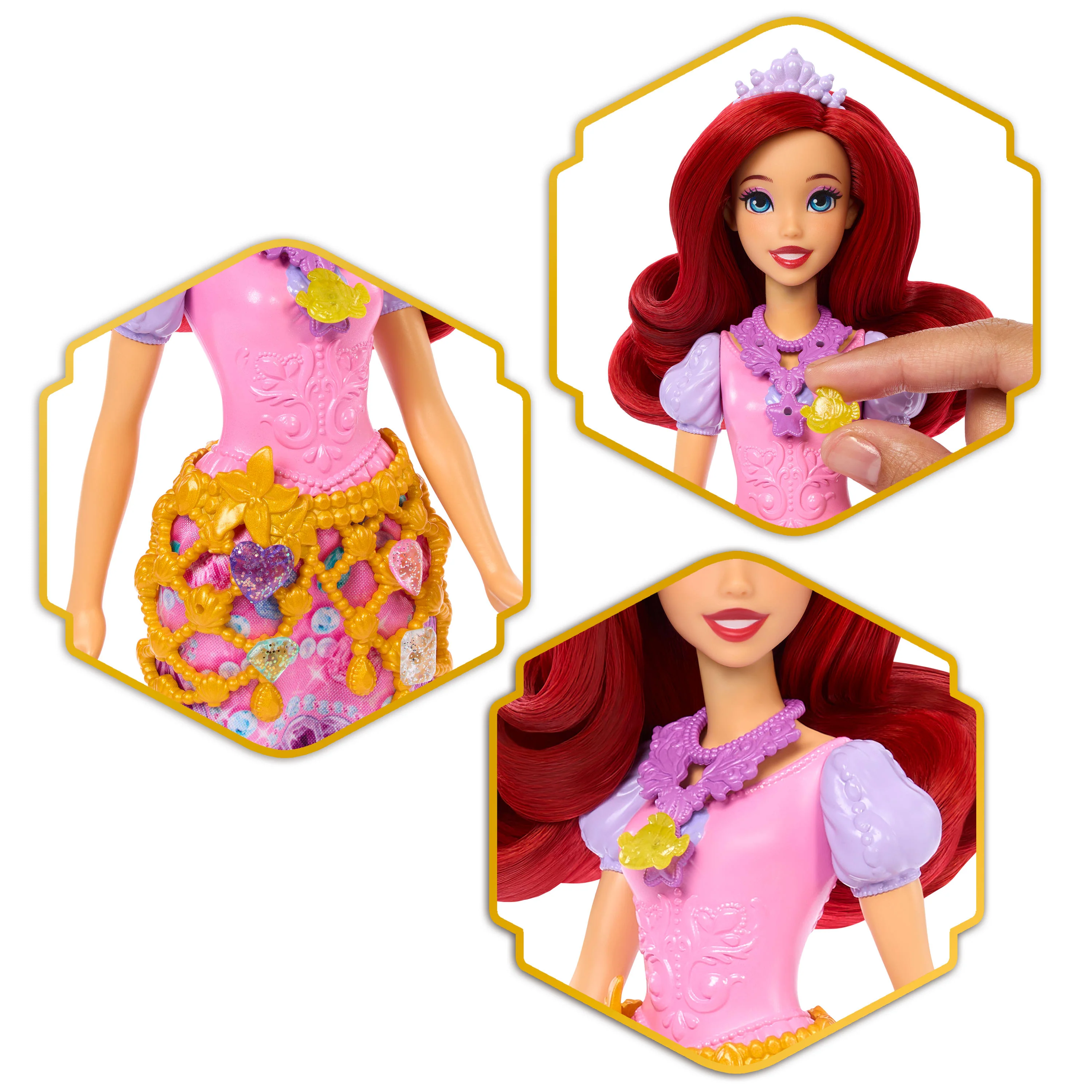 Disney Princess Fashion Dolls Muñeca reveal ariel - Image 3