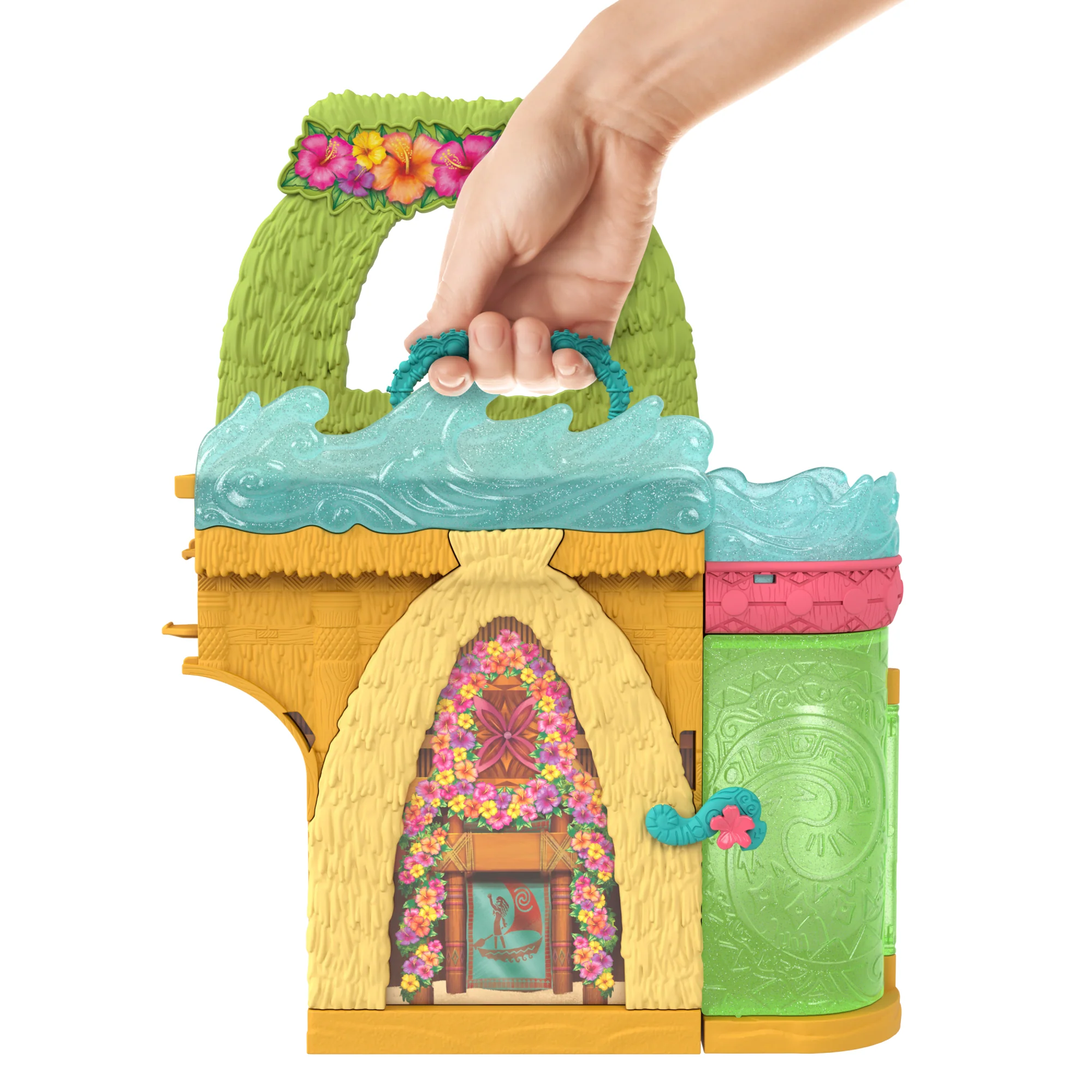 Disney Princess Moana Storytime Stackers Doll House With Small Doll, Animal Friend & 9 Accessories - Image 3