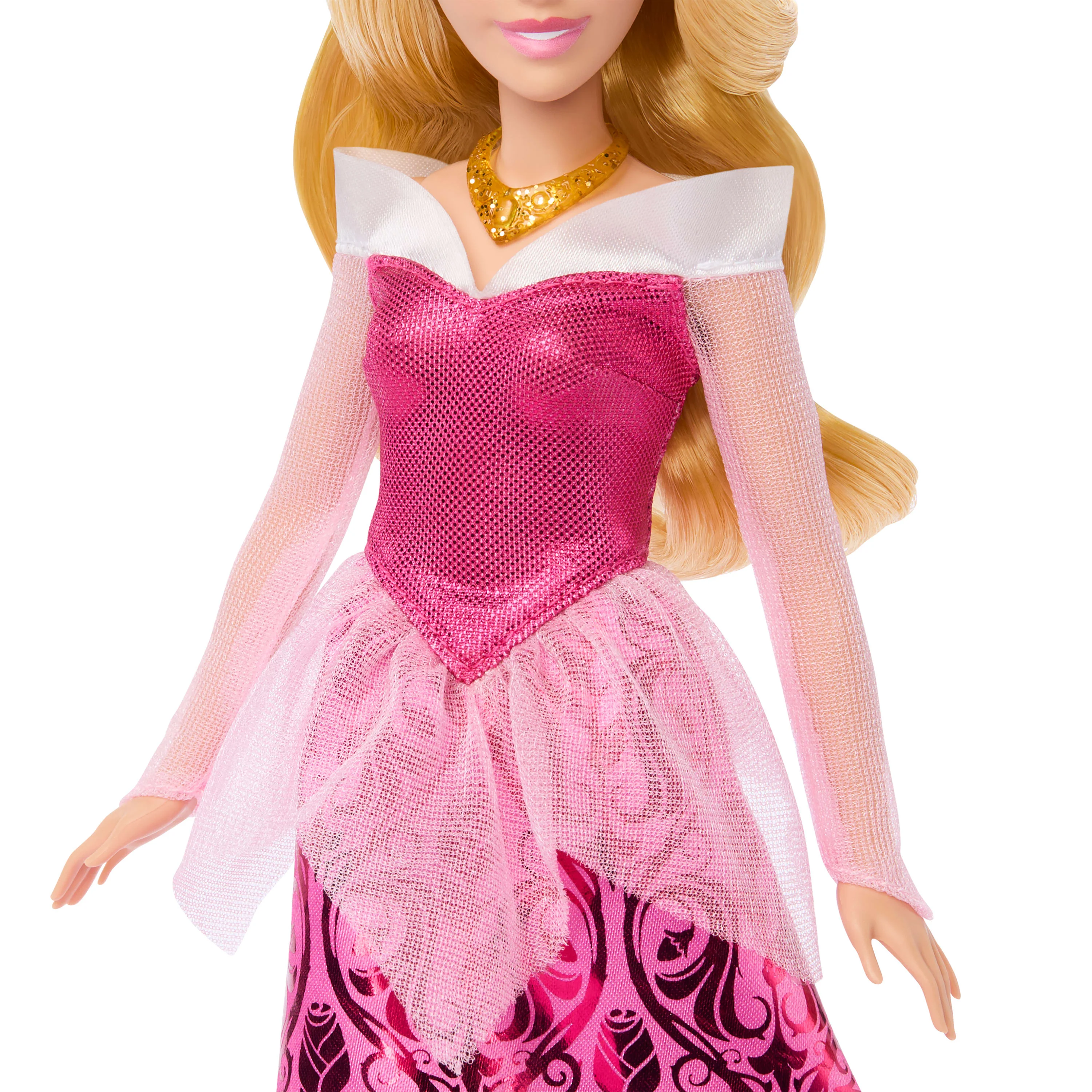 Disney Princess Enchanted Stories Aurora Fashion Doll With Sparkling Dress & Accessories, Posable - Image 5