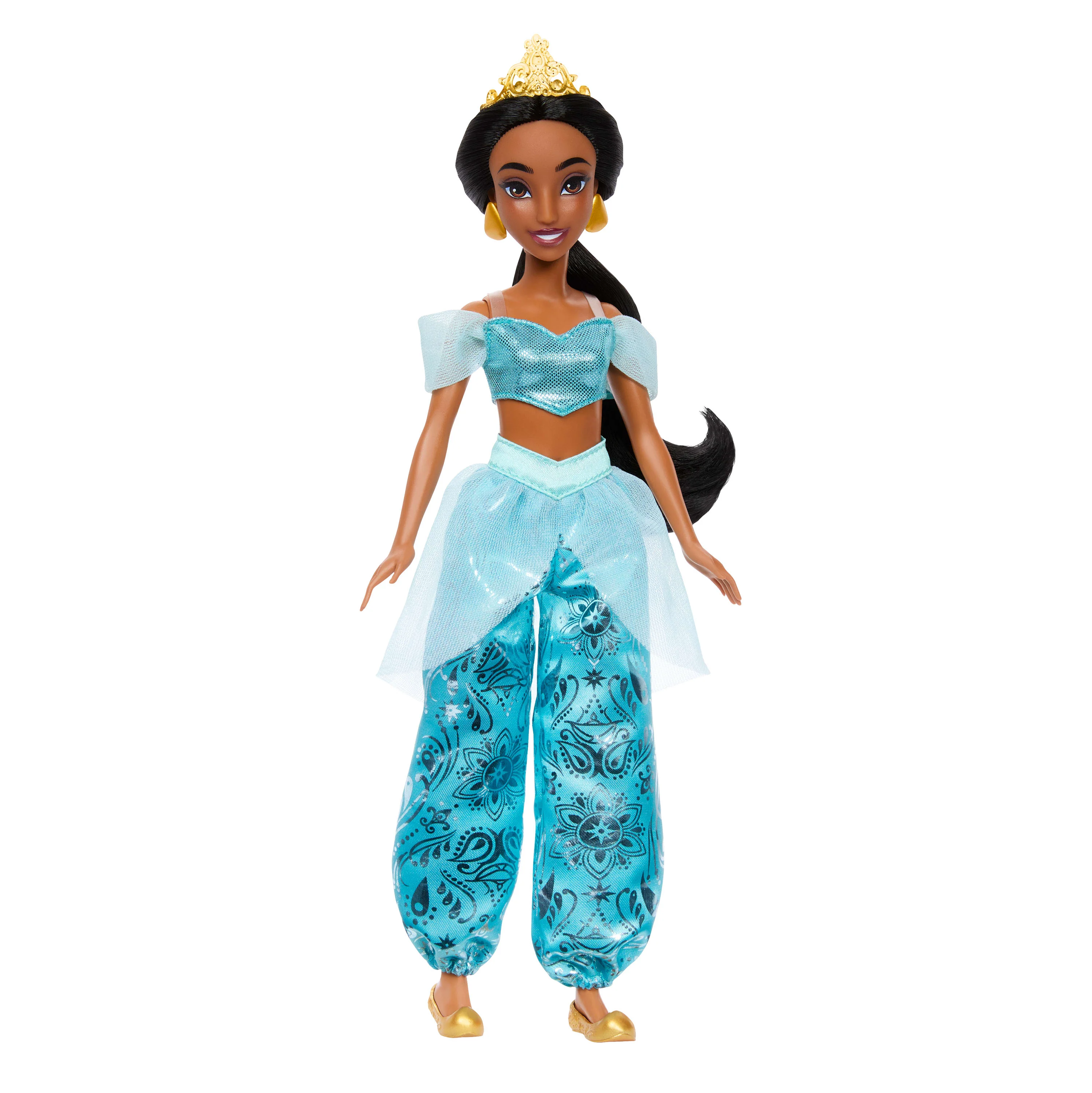 Disney Princess Enchanted Stories Jasmine Fashion Doll With Sparkling Outfit & Accessories, Posable - Image 6