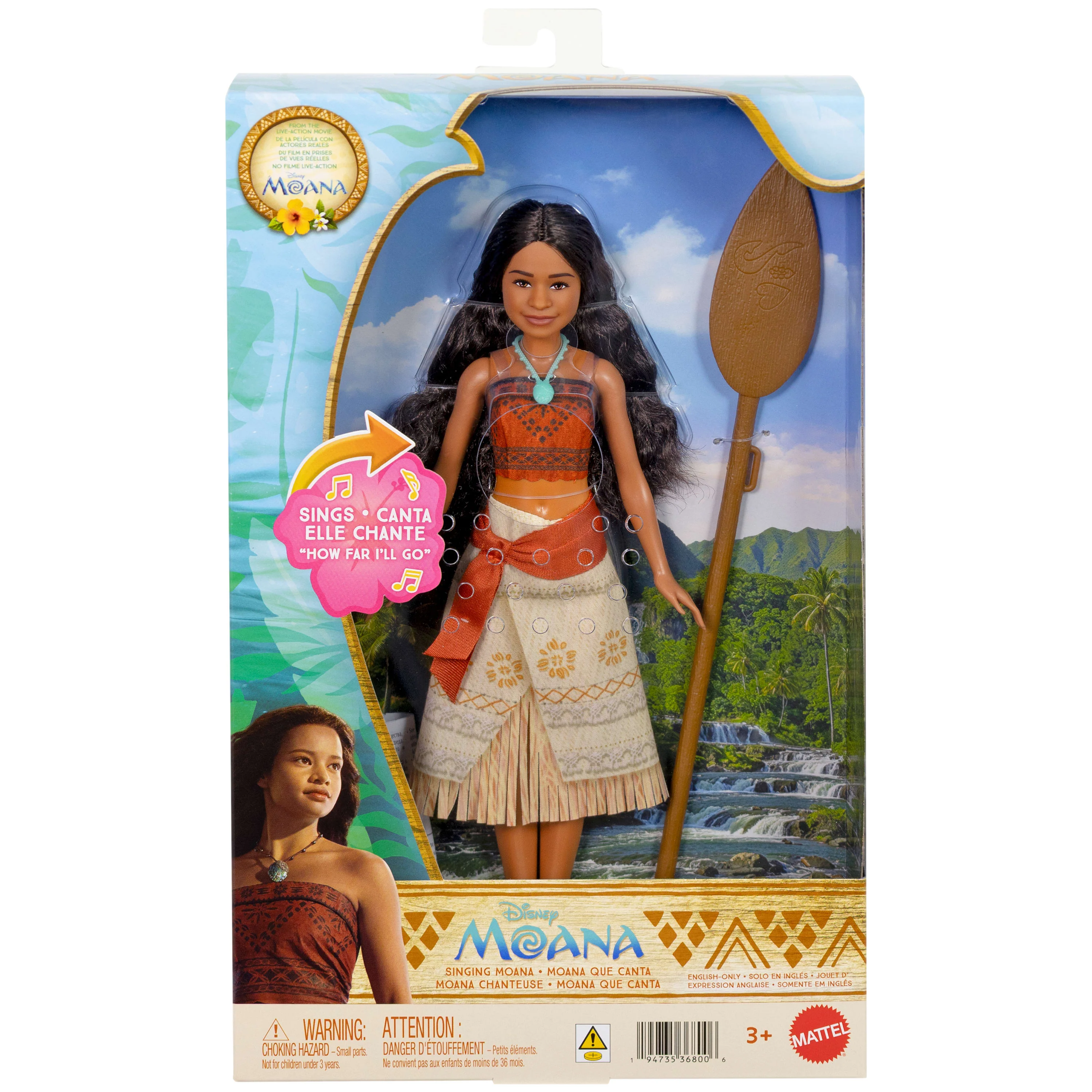 Mattel Disney Moana Singing Fashion Doll Sings “How Far I’Ll Go” Inspired By Live Action Movie - Image 6