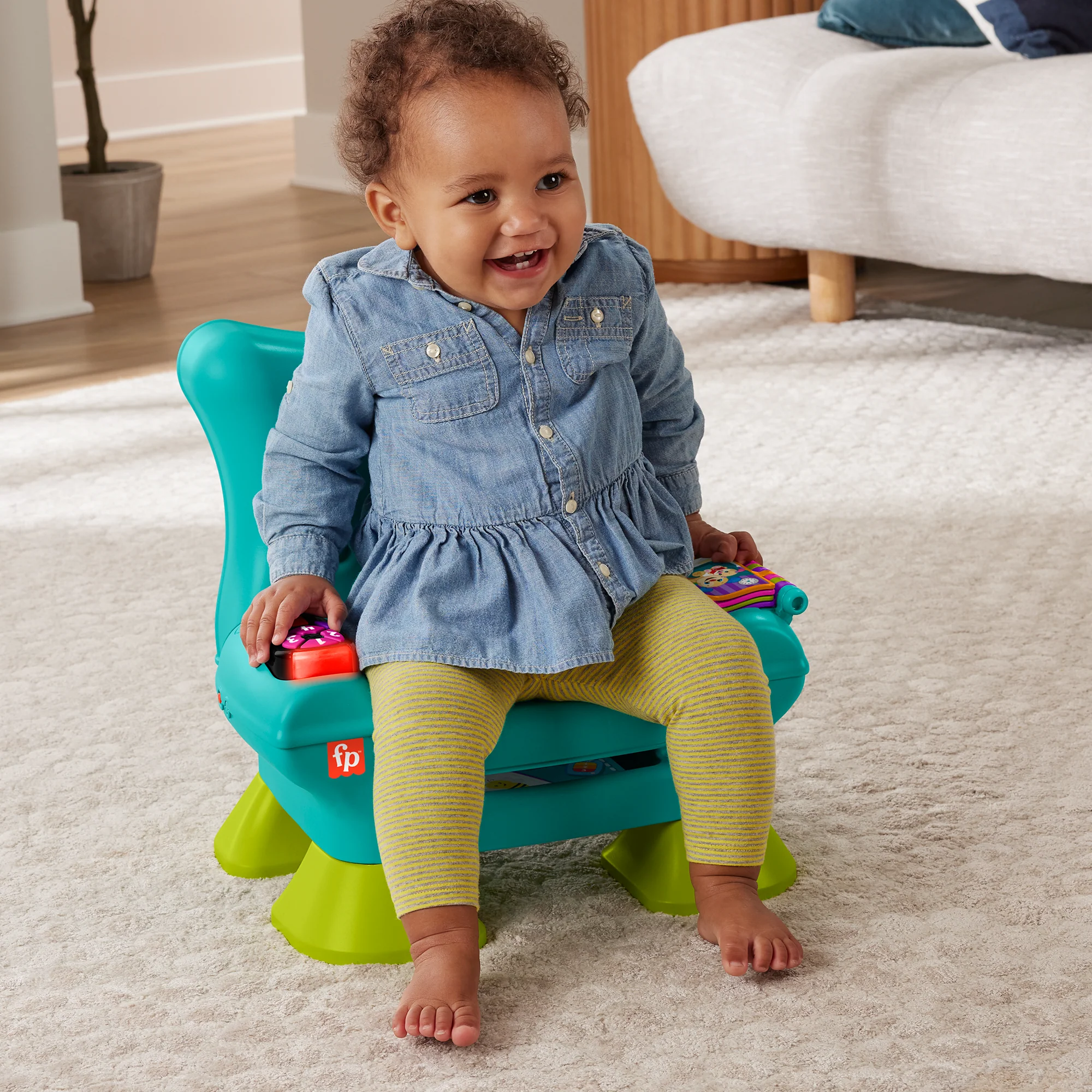 Fisher-Price Aprender e Brincar Brinquedo para Bebês Cadeira de Aprendizagem Musical - Image 2