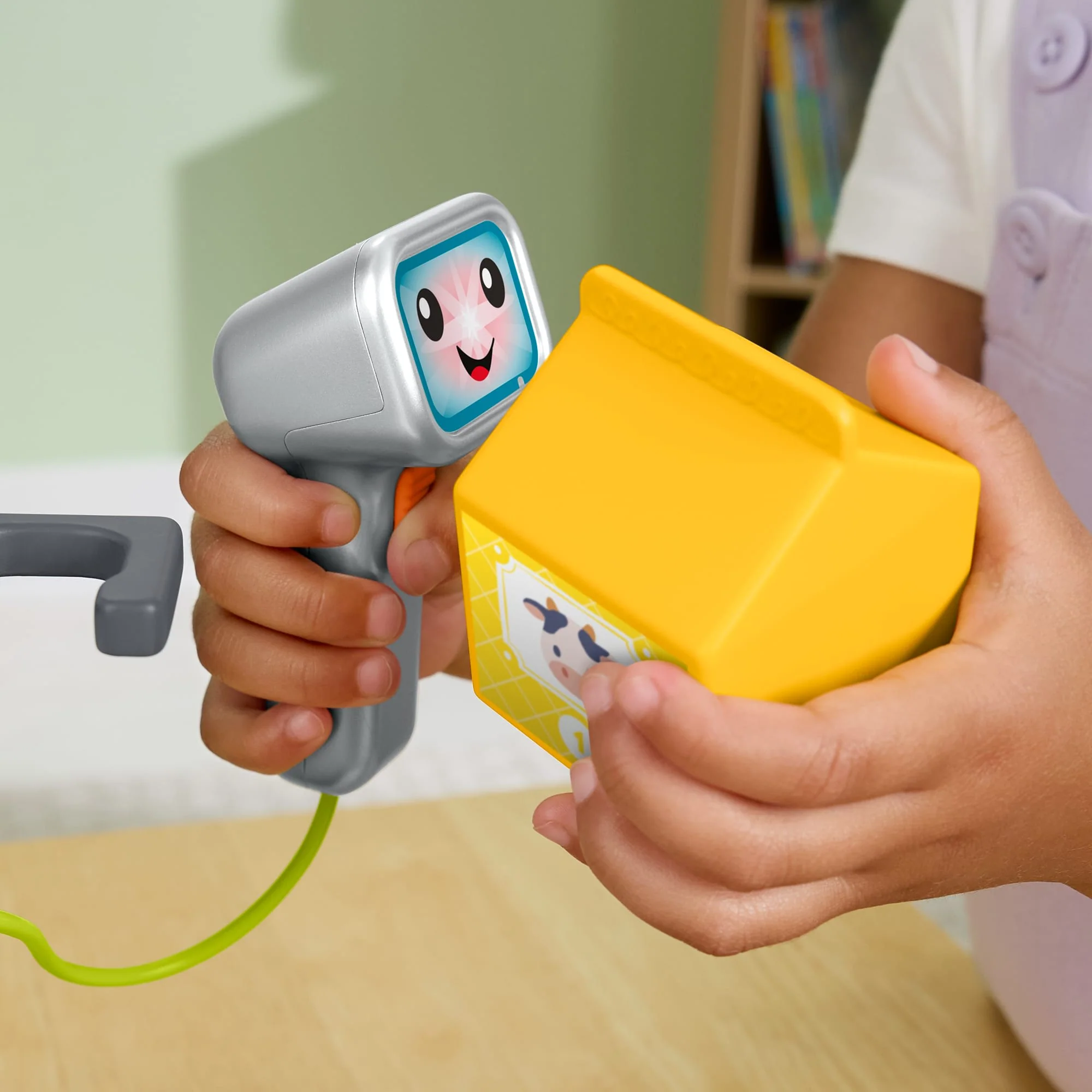 Fisher-Price Aprender e Brincar Brinquedo para Bebês Caixa Registradora Escaneia e Aprenda - Image 4