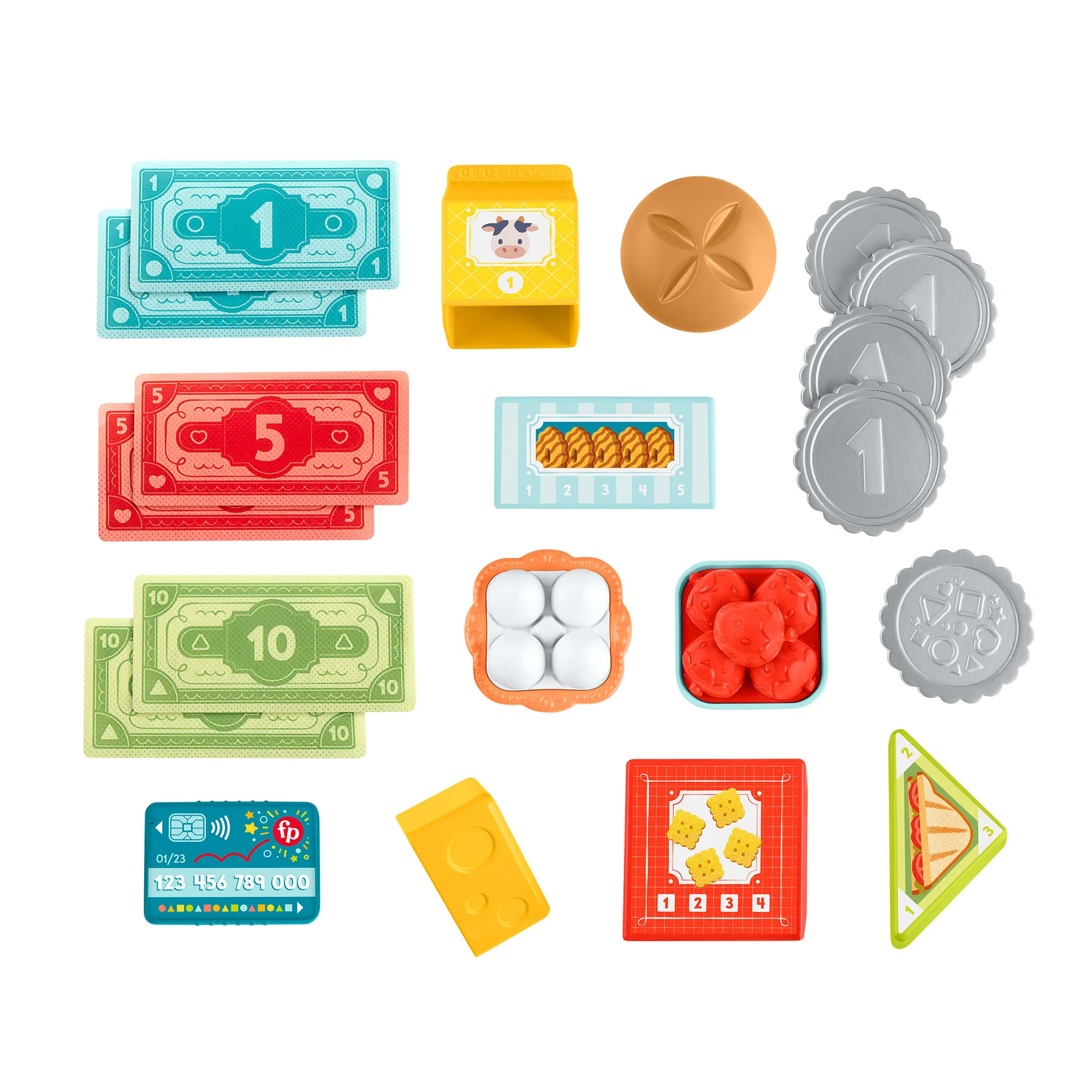 Fisher-Price Aprender e Brincar Brinquedo para Bebês Caixa Registradora Escaneia e Aprenda - Image 5