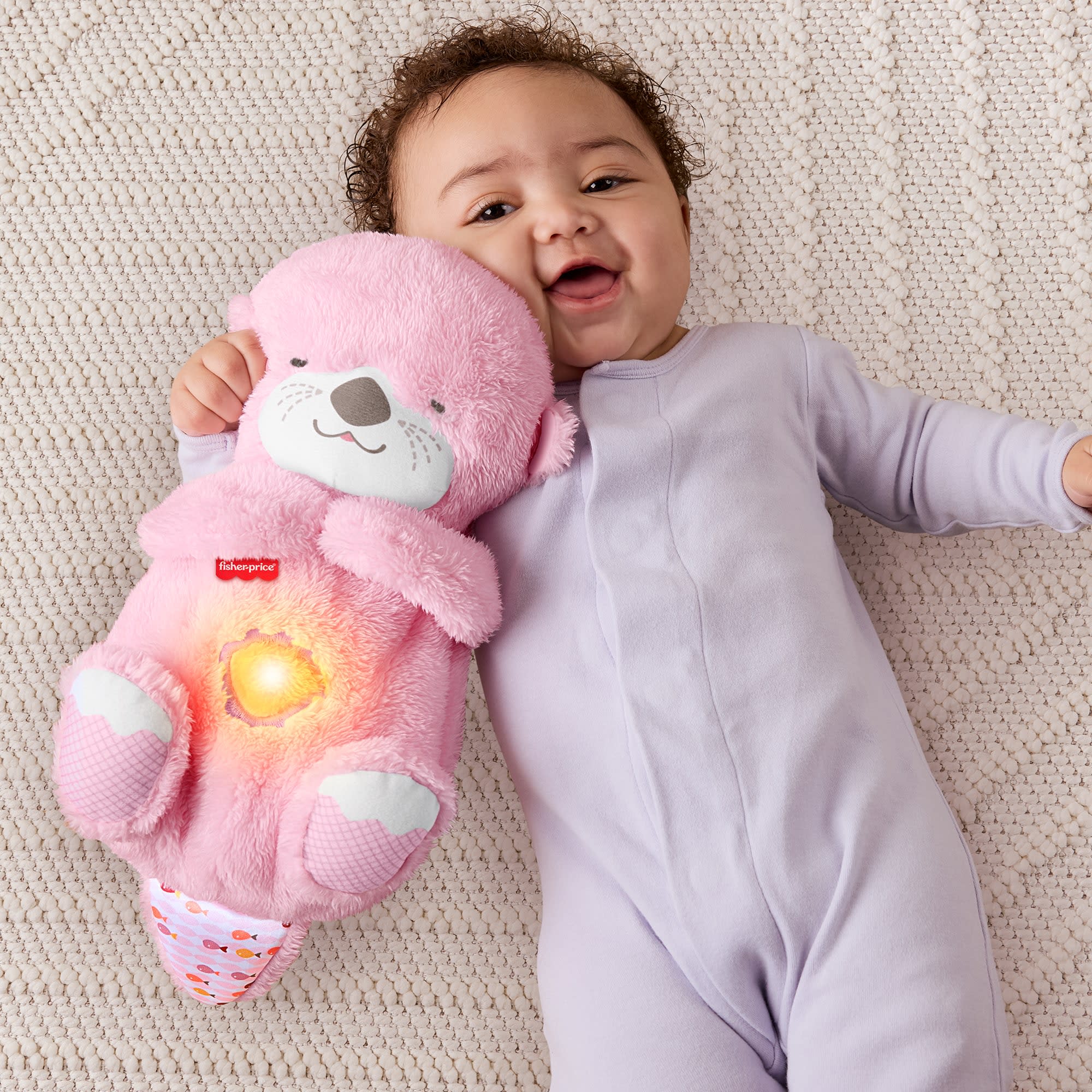 Fisher-Price Baby Brinquedo para Bebês FP Nutria Rosa Hora De Dormir - Image 3