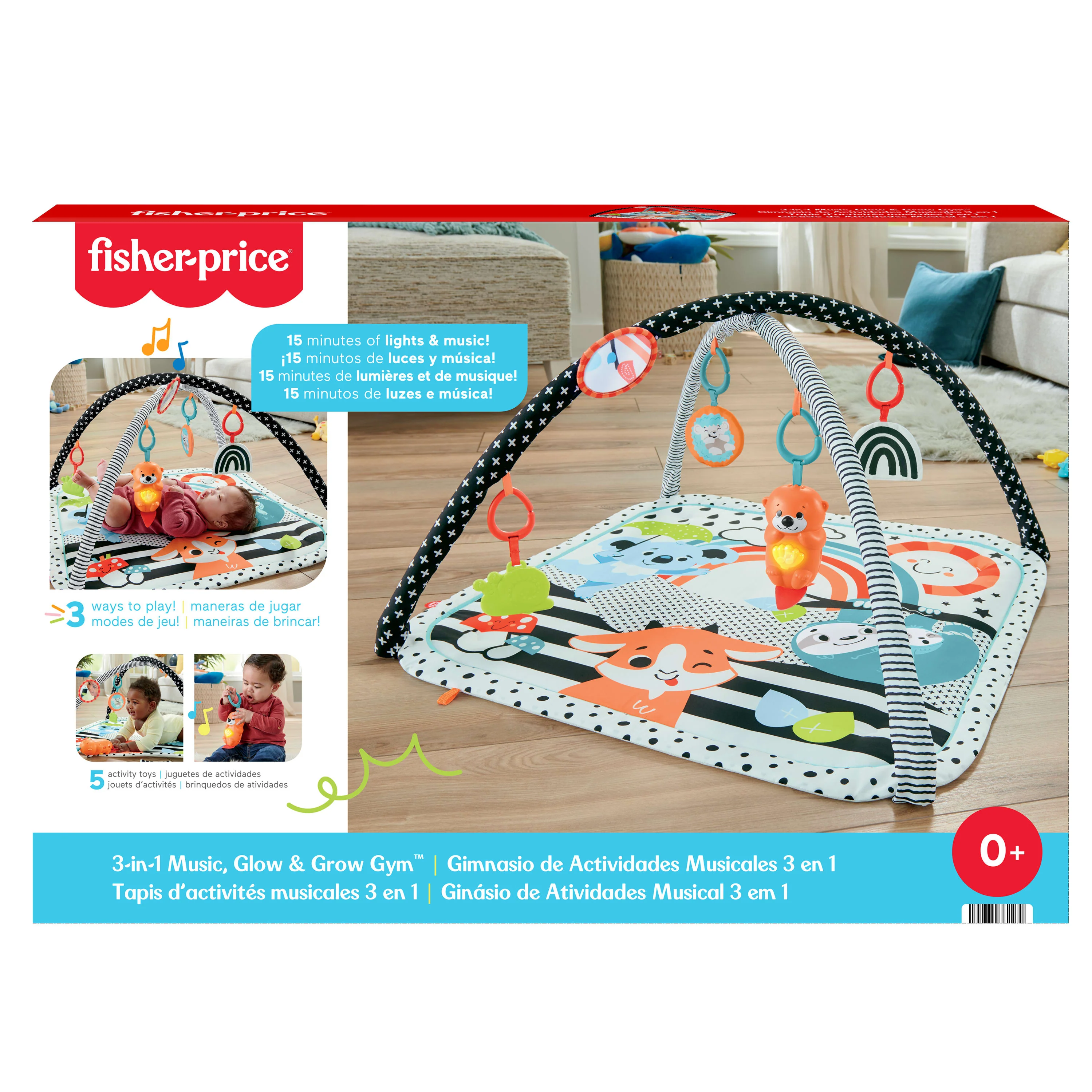 Fisher-Price Baby Brinquedo para Bebês Ginásio de Atividades Musical 3 em 1 - Image 6