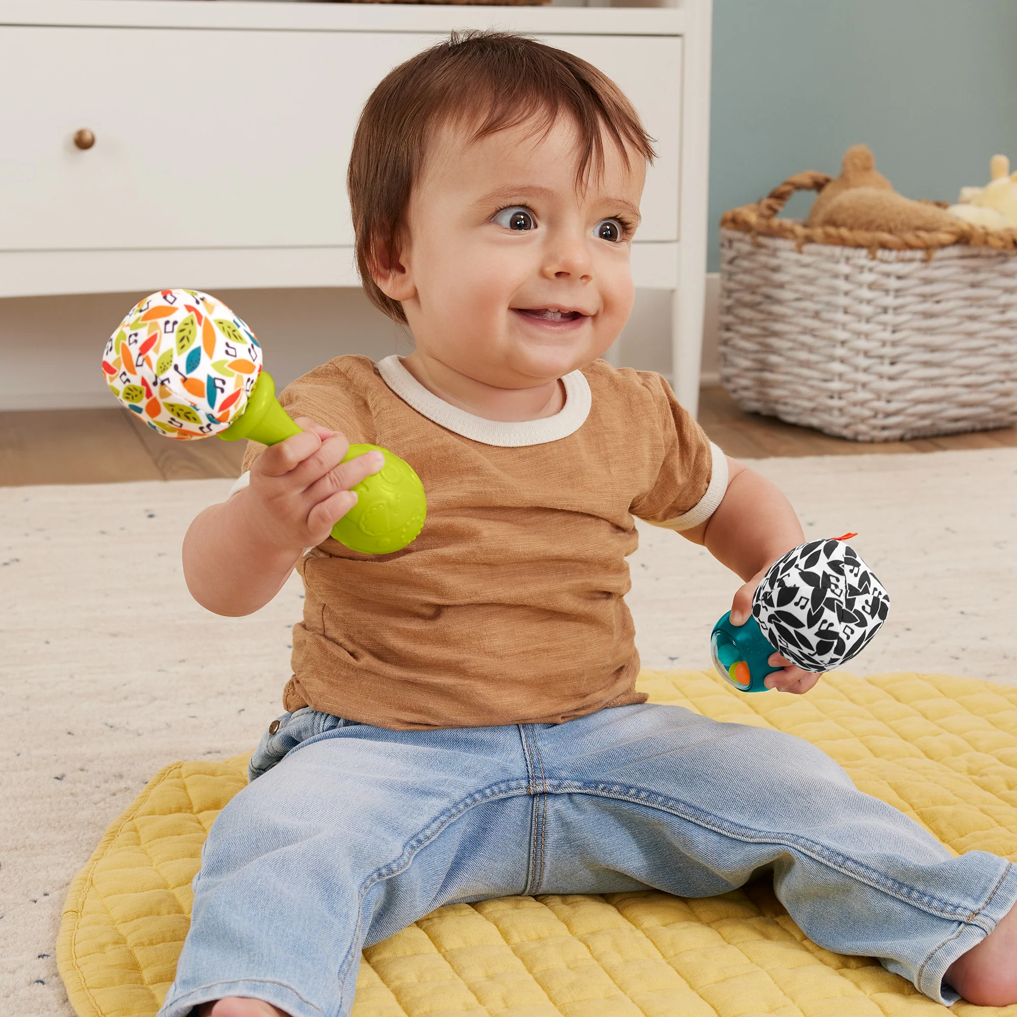 Fisher-Price Baby Fisher-Price Maracas Azuis Diversão e Música - Image 2