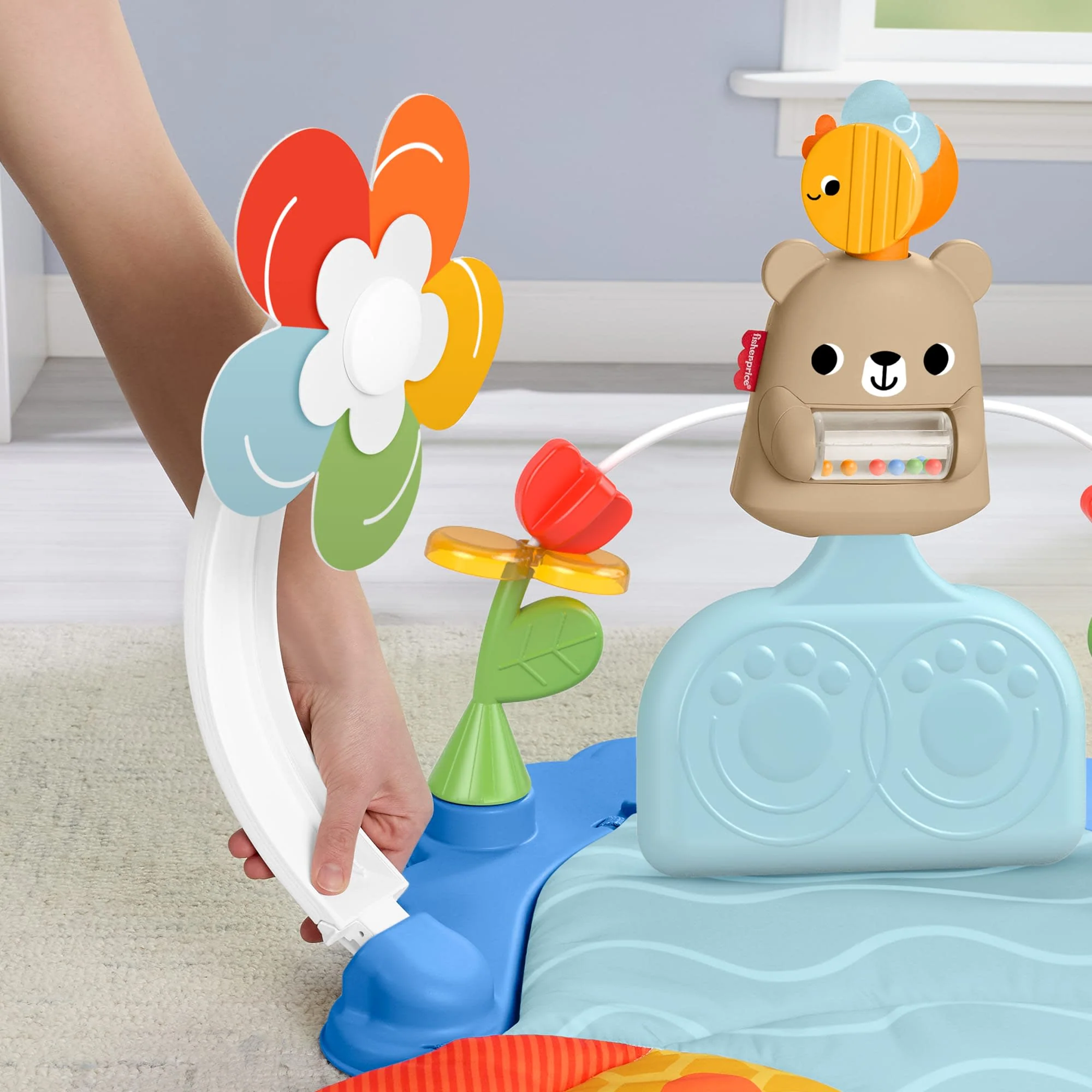Fisher-Price Baby Gimnasio para Bebés Gimnasio Pataditas y Balanceo - Image 3