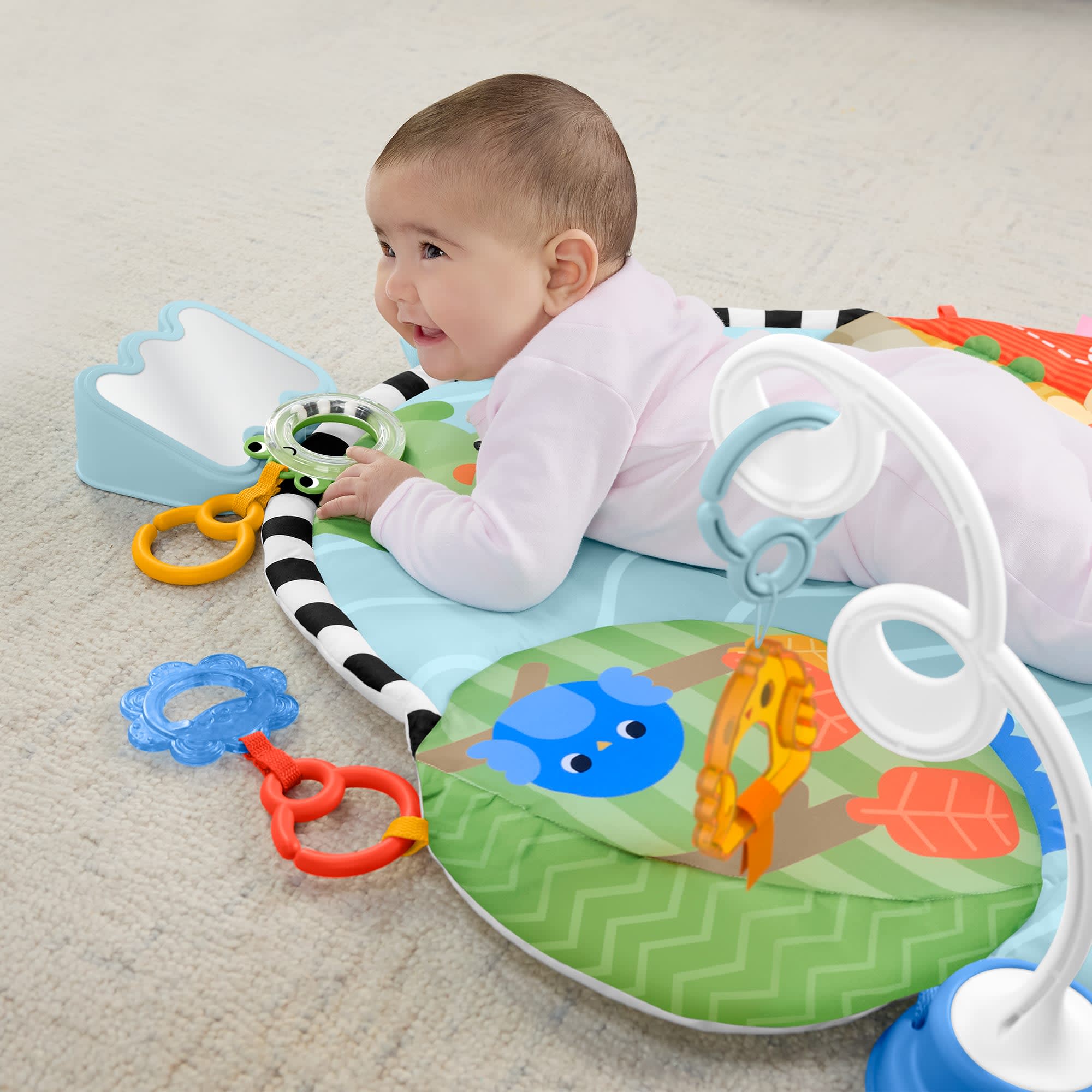 Fisher-Price Baby Gimnasio para Bebés Gimnasio Pataditas y Balanceo - Image 4