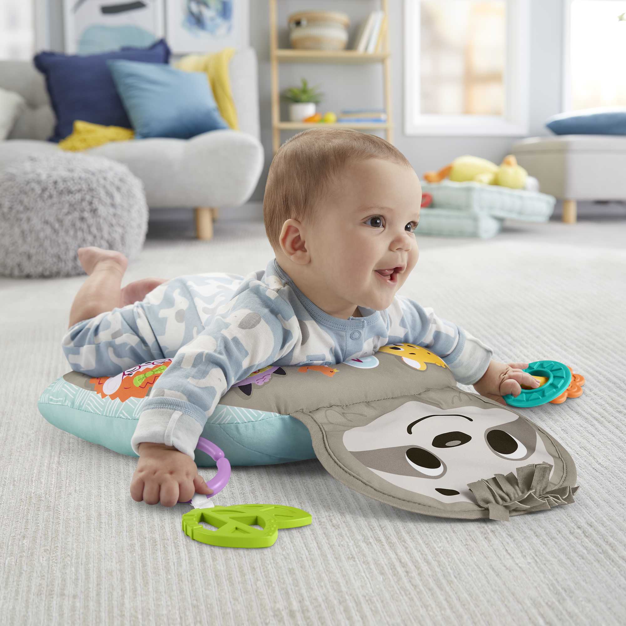 Fisher-Price Baby Juguete para Bebés Cojín de Actividades Oso Perezoso - Image 2