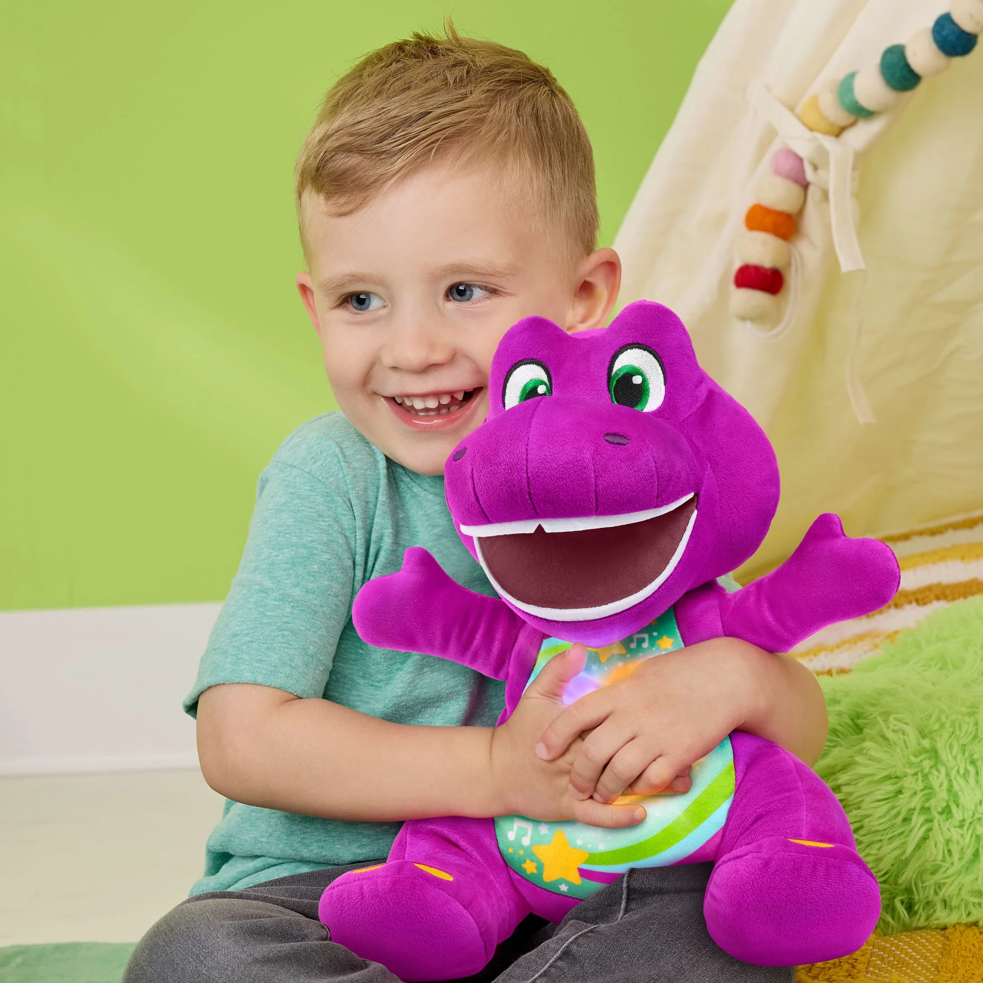 Fisher-Price® Barney’S World Peluche Barney Cur Lumineux - Image 2